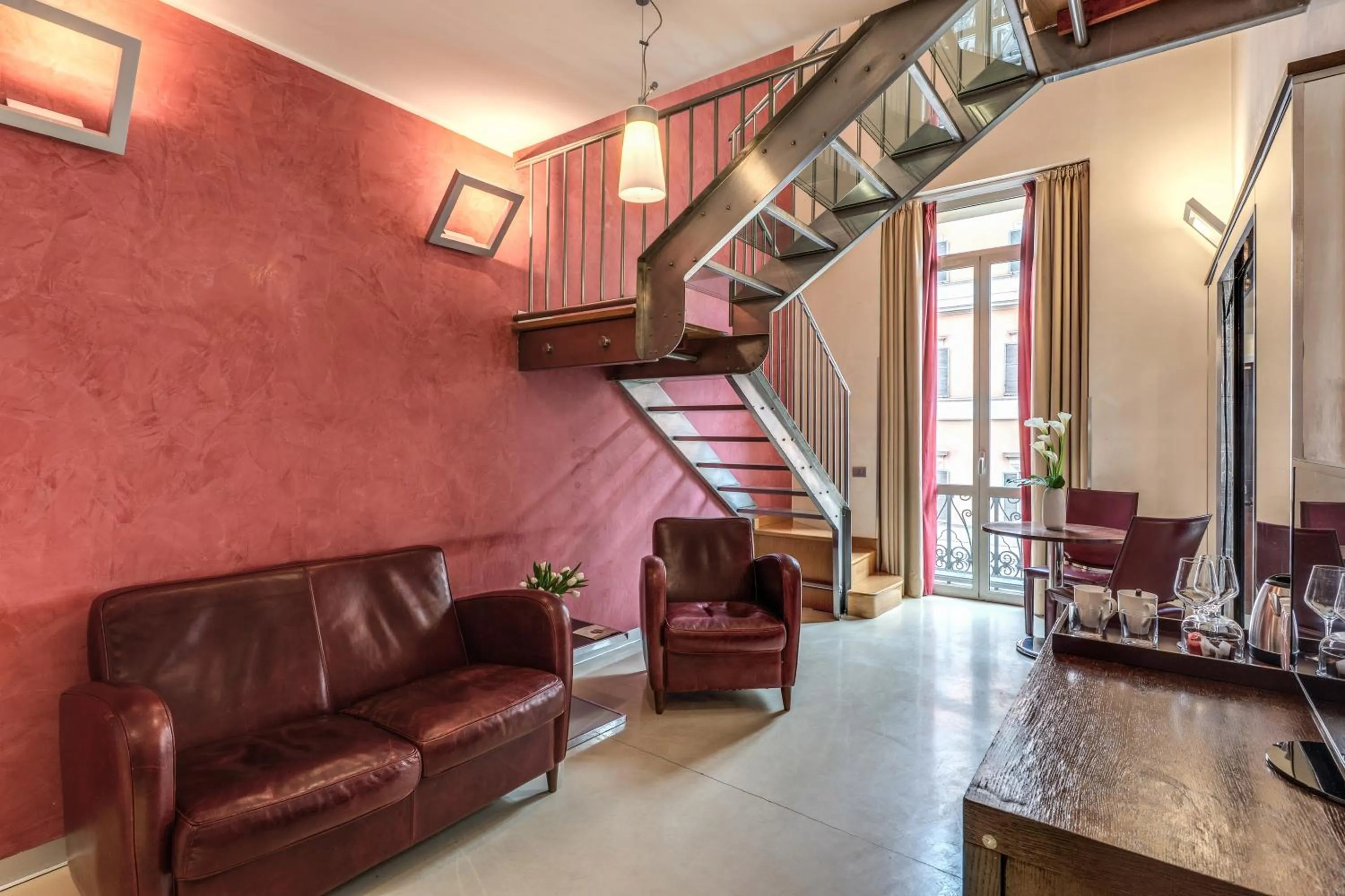 Living room in La Griffe Hotel Roma