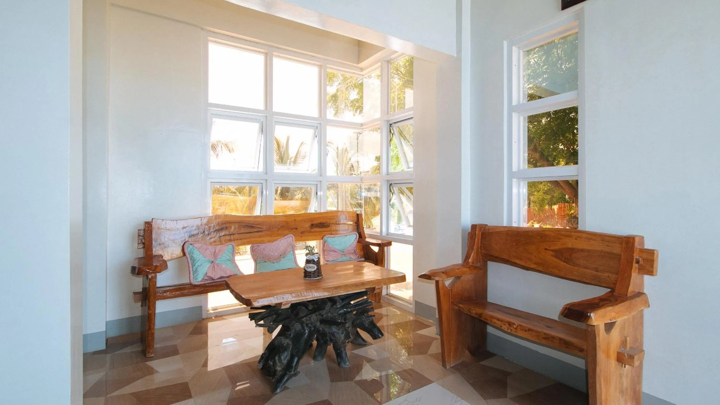 Seating area in E. Moreno Recreation Beach Resort Ilocos Sur