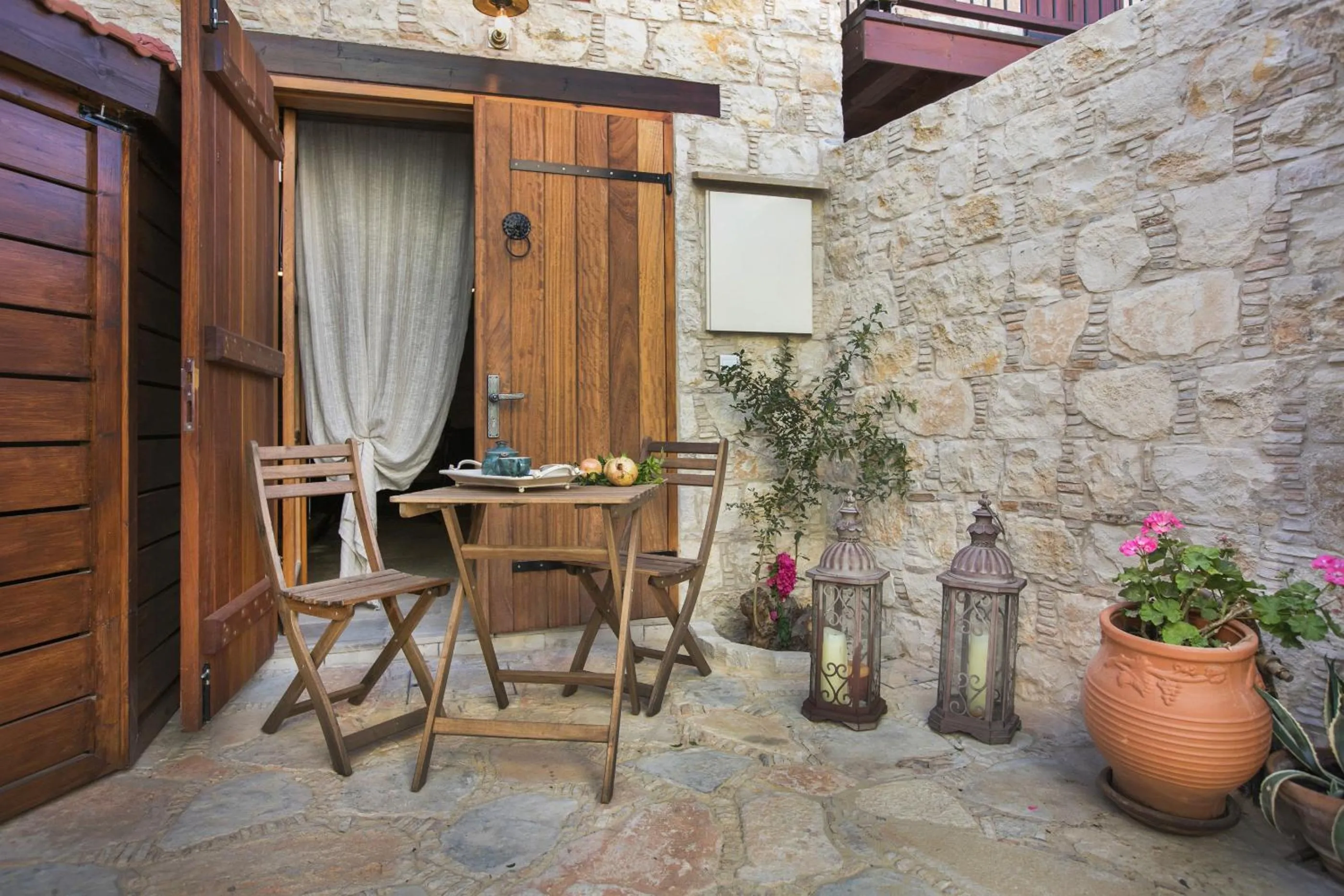 Patio in Oinoessa Traditional Boutique Guest Houses