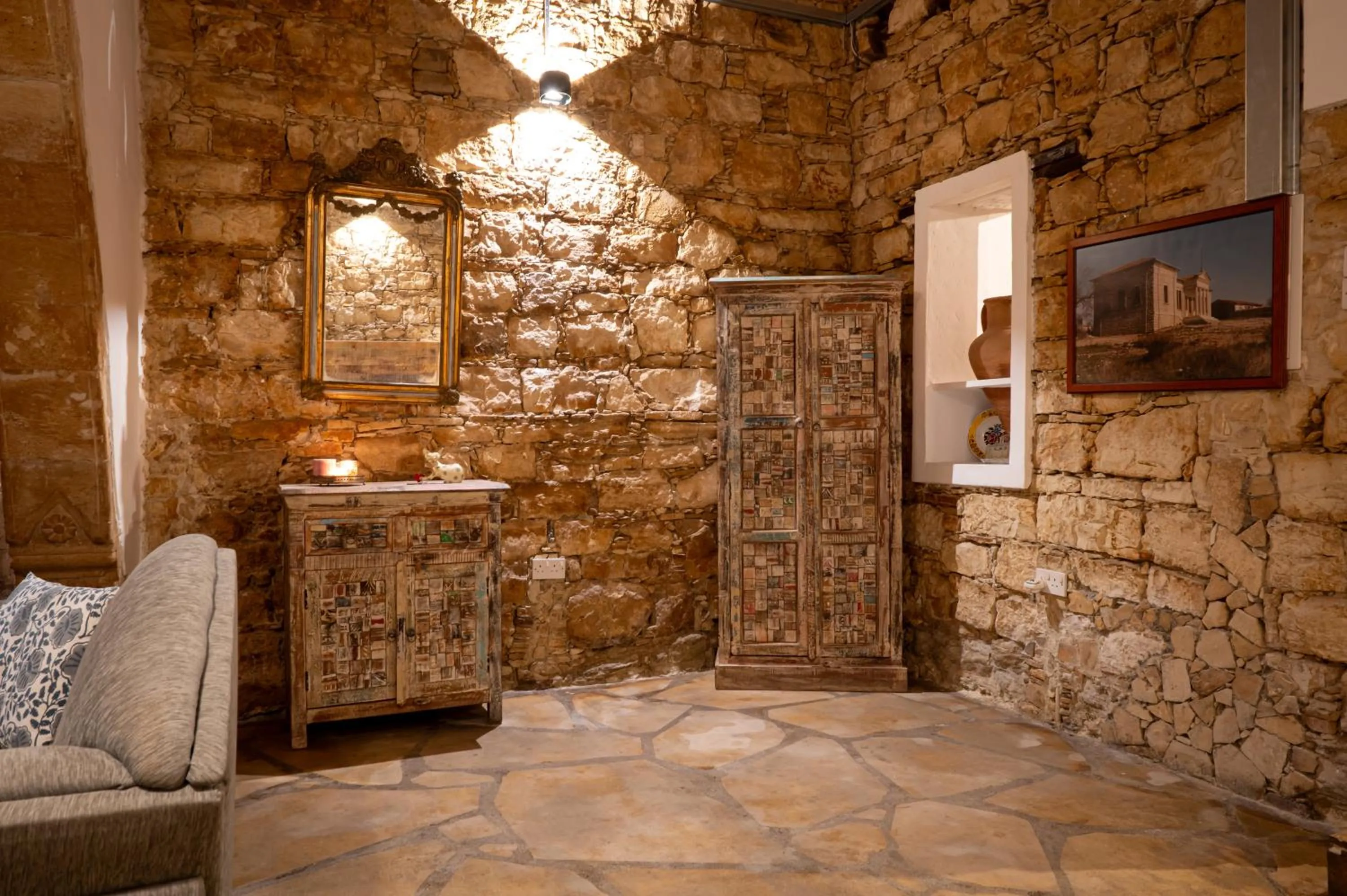 Living room in Oinoessa Traditional Boutique Guest Houses