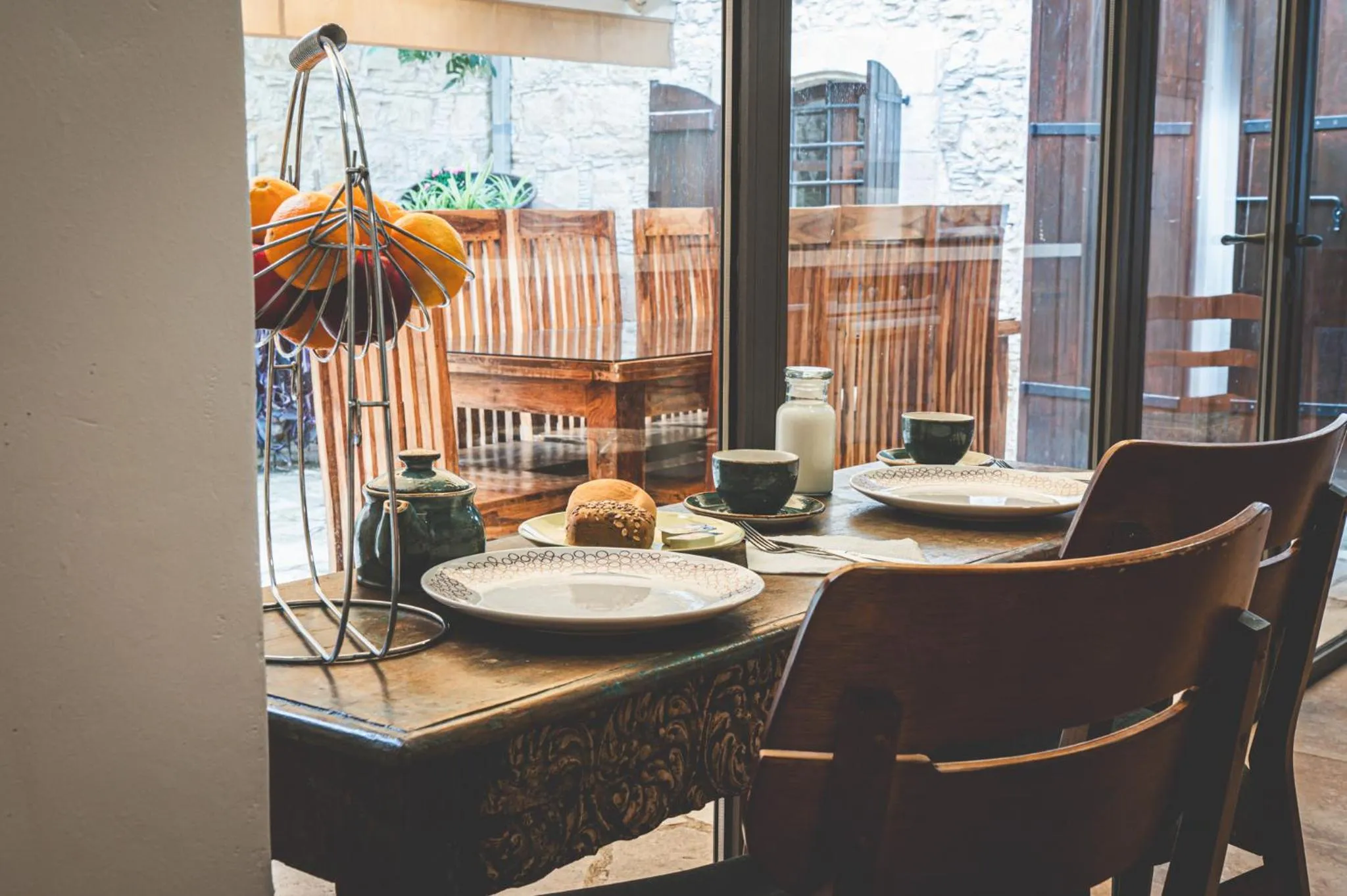 Seating area in Oinoessa Traditional Boutique Guest Houses