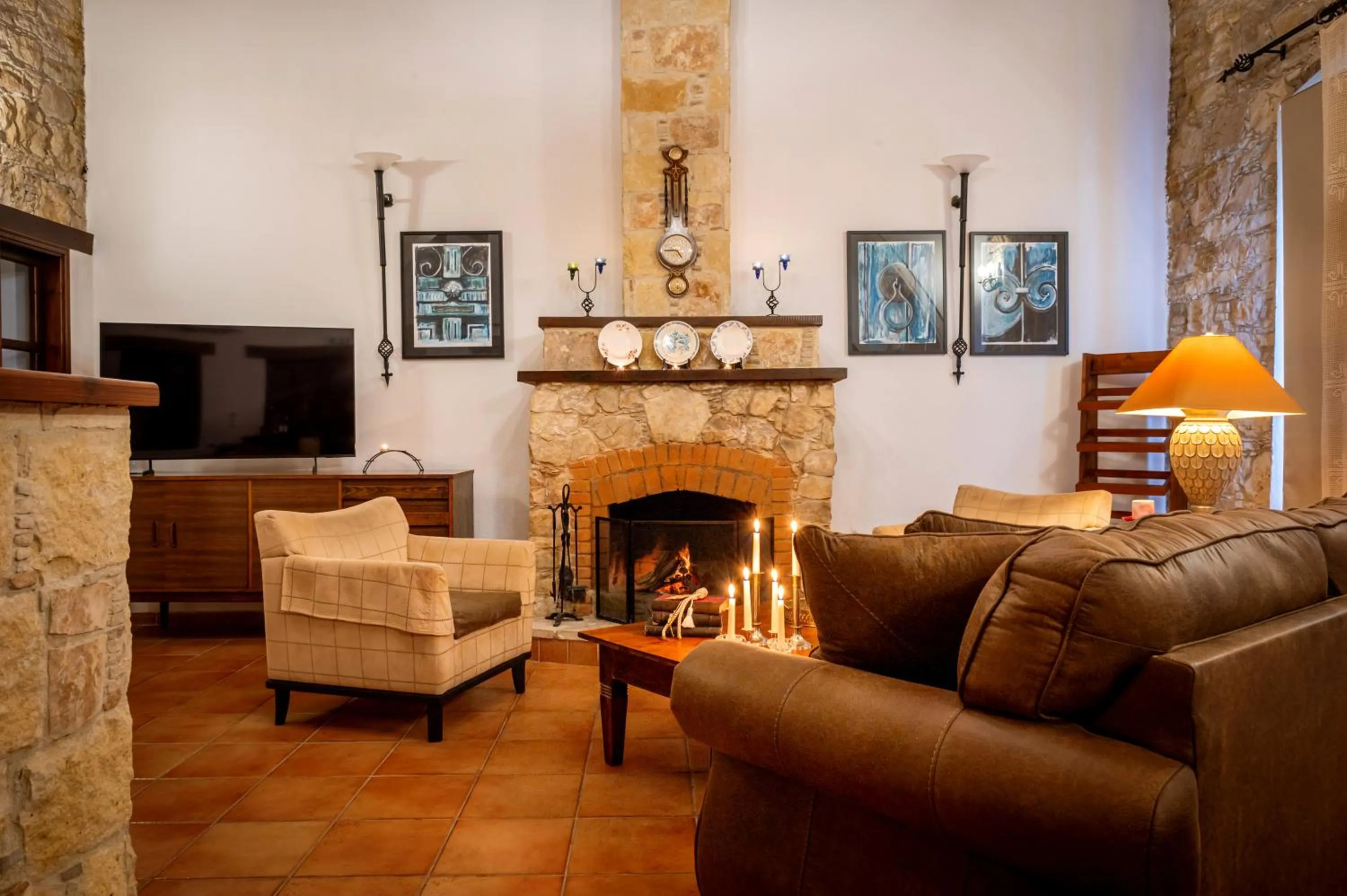 Living room in Oinoessa Traditional Boutique Guest Houses