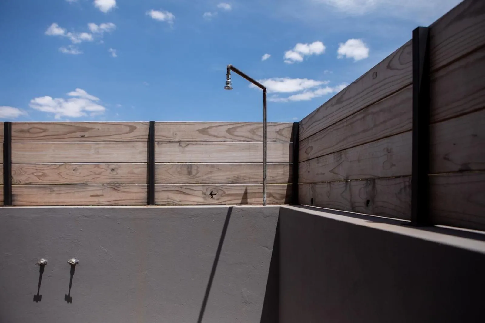 Shower in Elements Sunrise Bush Lodge