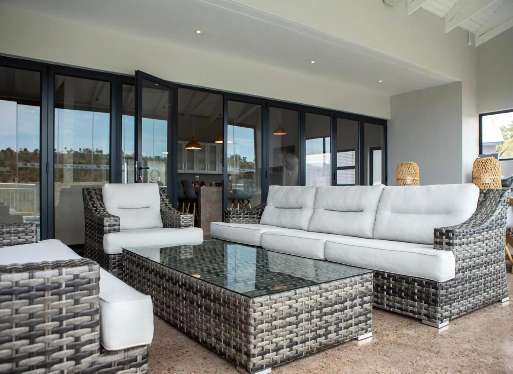 Patio in Elements Sunrise Bush Lodge