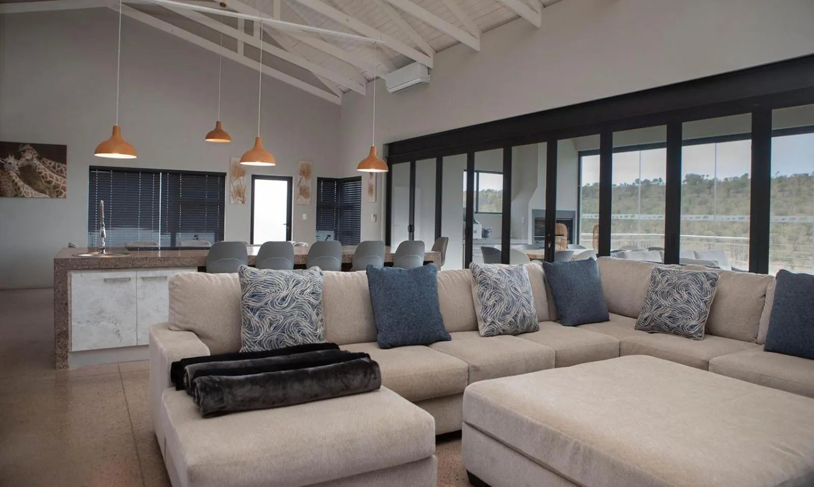 Seating area in Elements Sunrise Bush Lodge