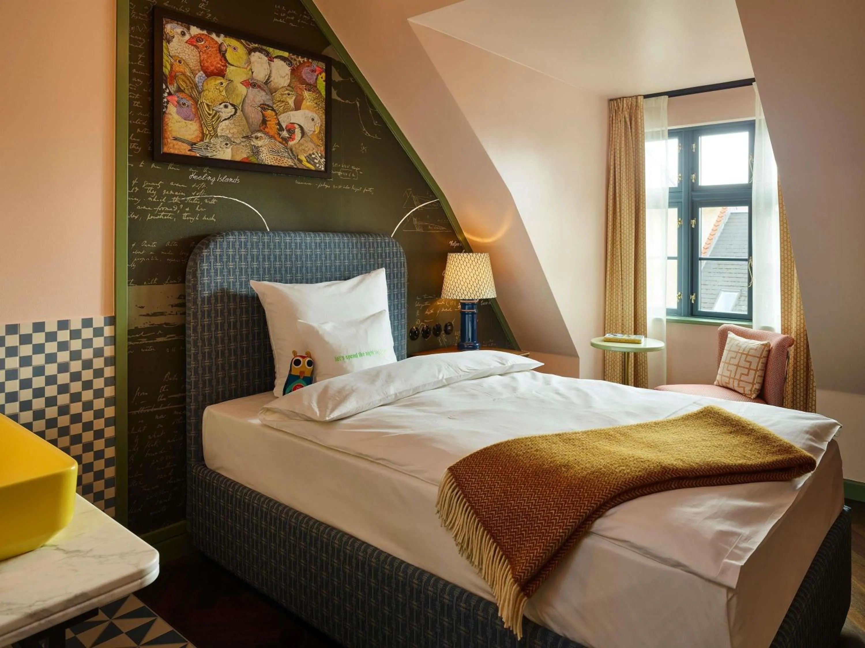 Bedroom, Bed in 25hours Hotel Indre By