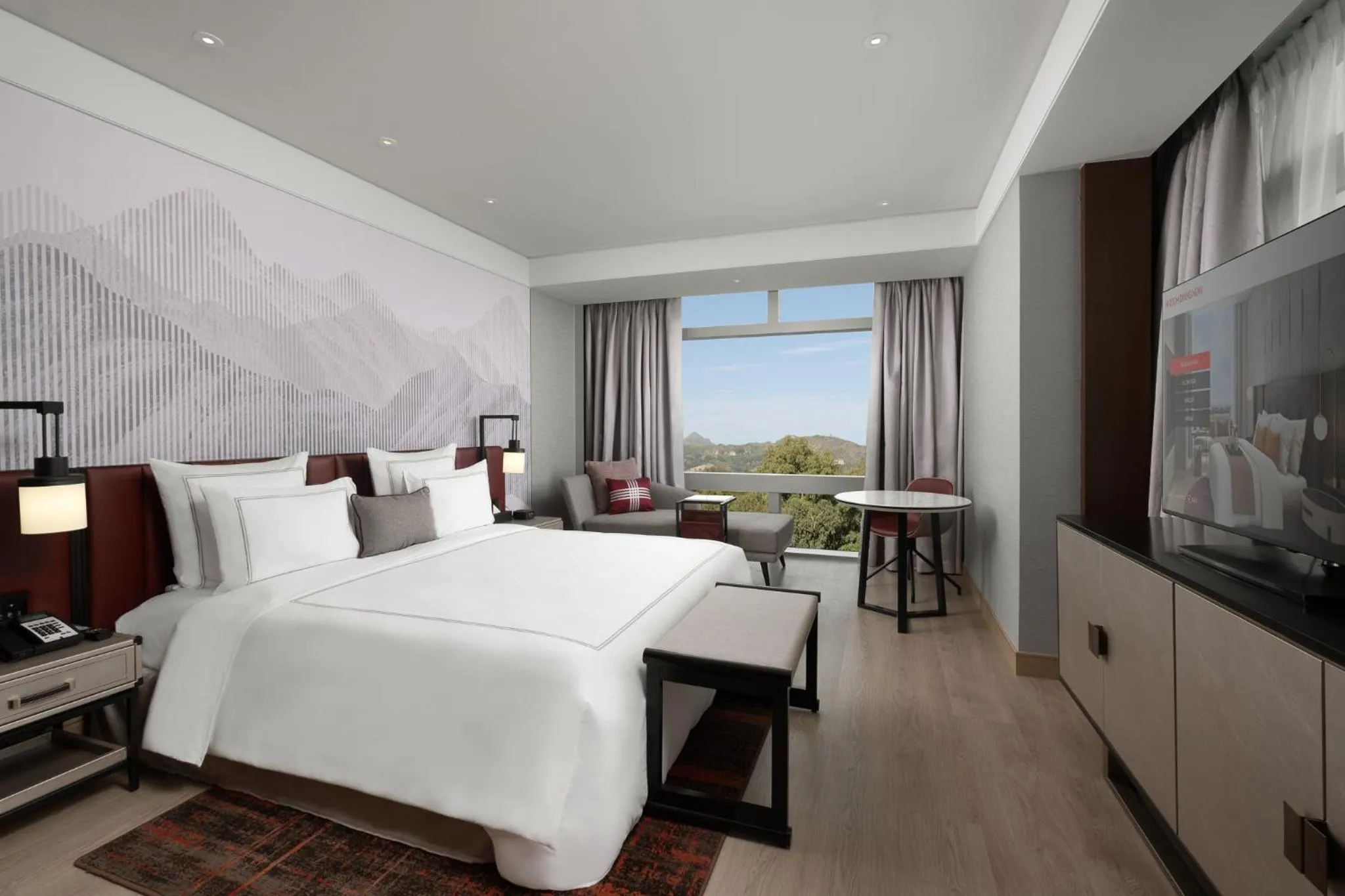 Photo of the whole room, Bed in Swissôtel Clark Philippines