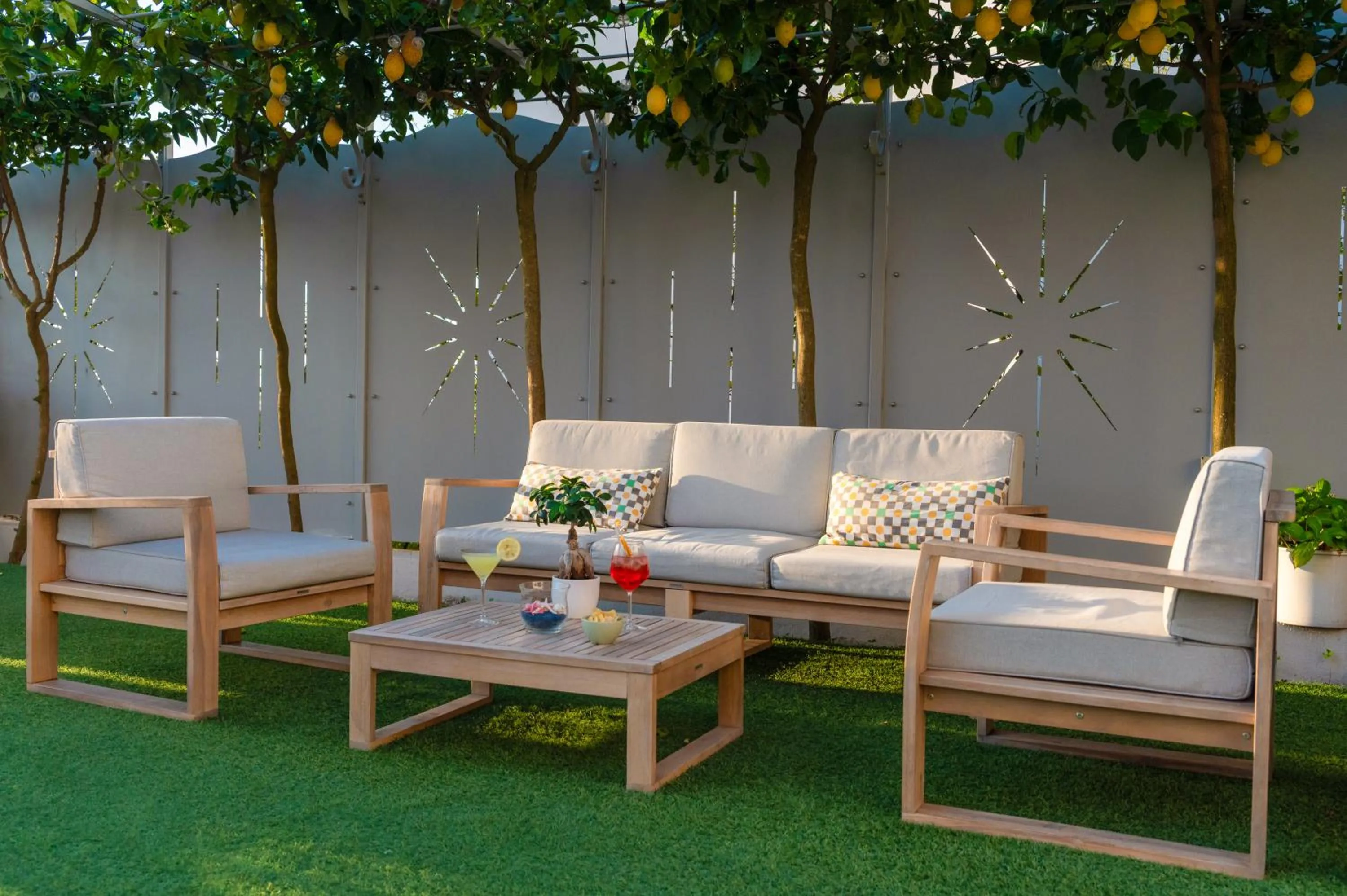 Garden in Hotel Britannia