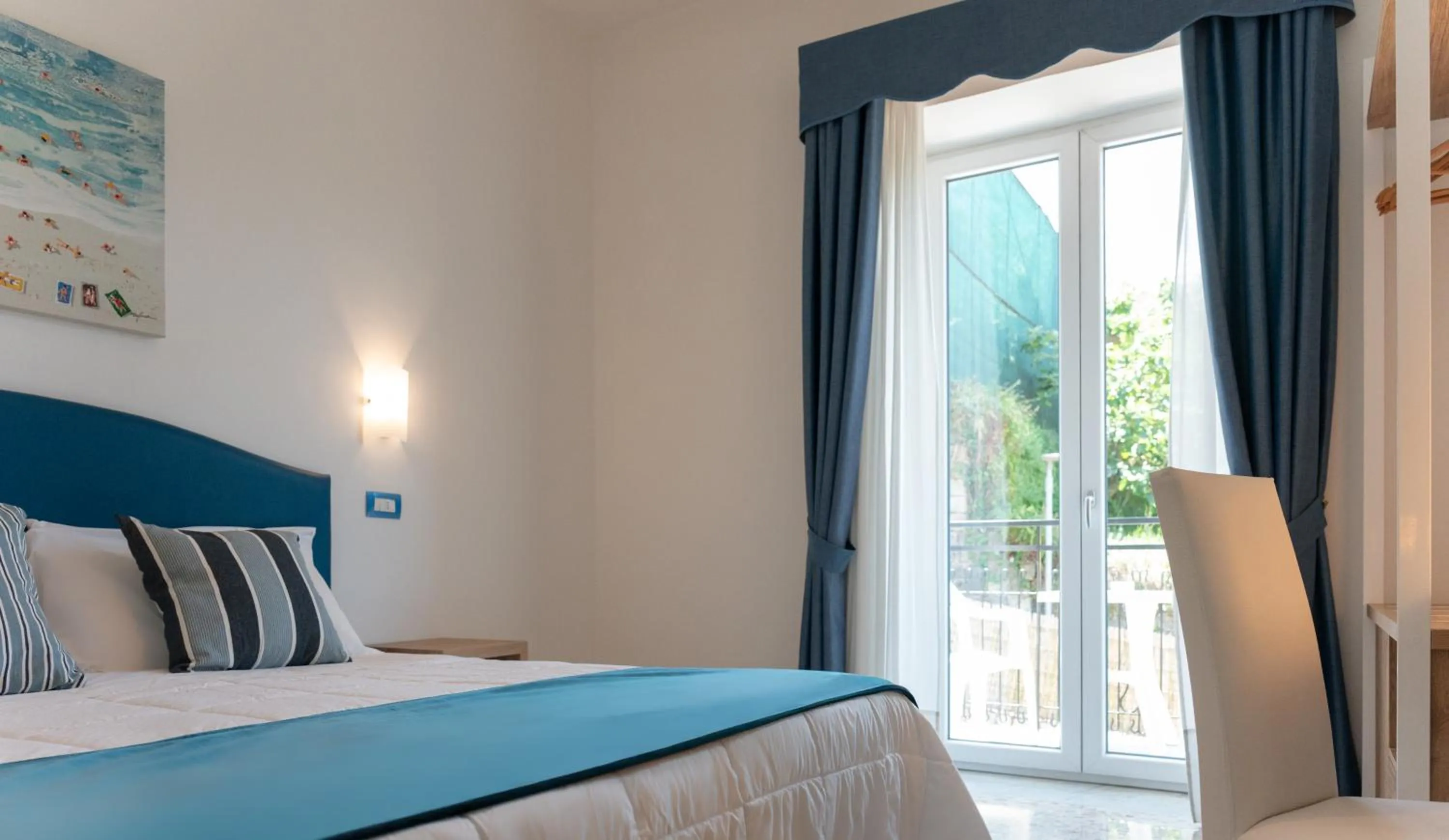 Bedroom, Bed in Hotel Britannia