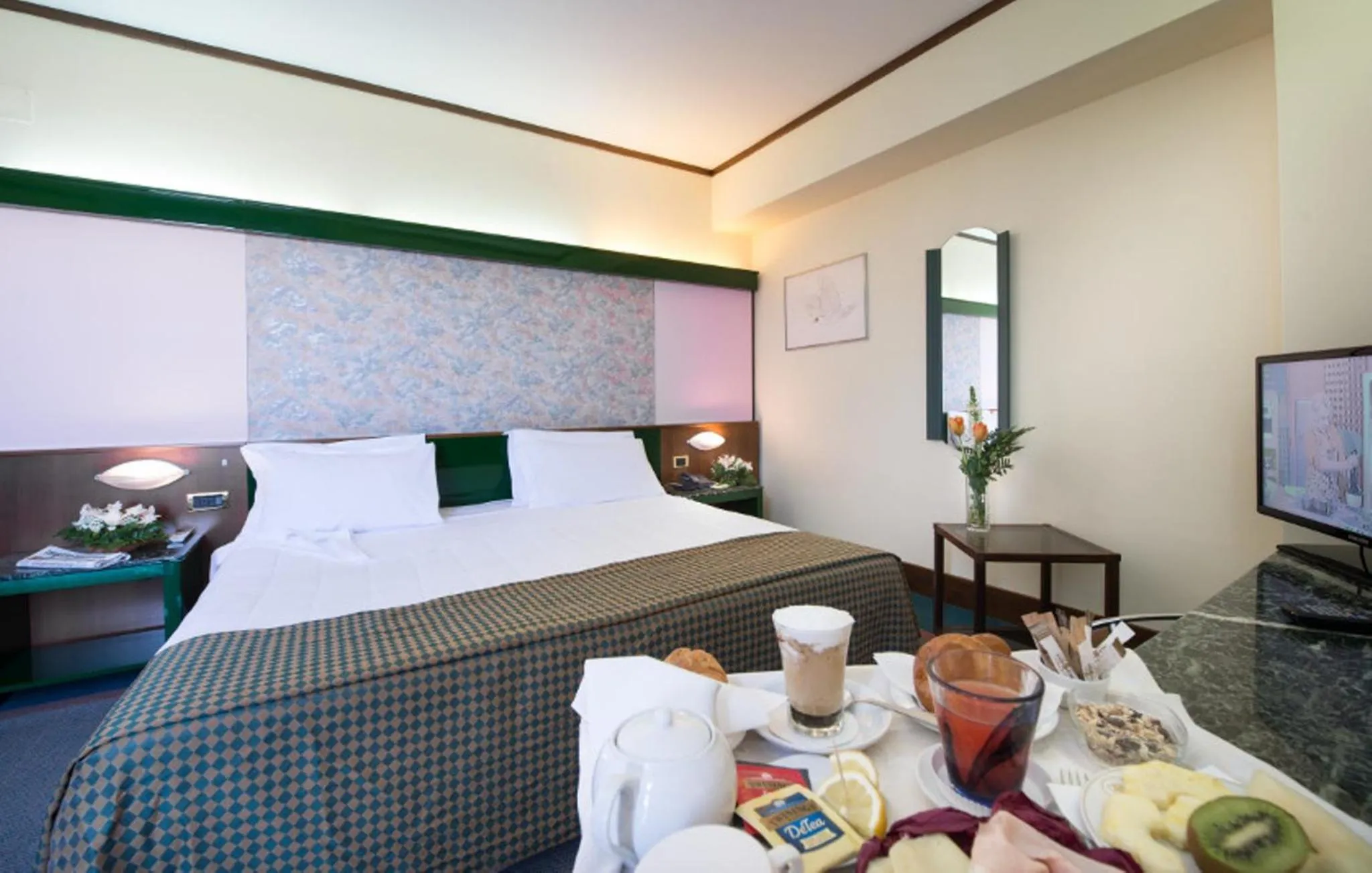 Bed in Hotel Royal Palace