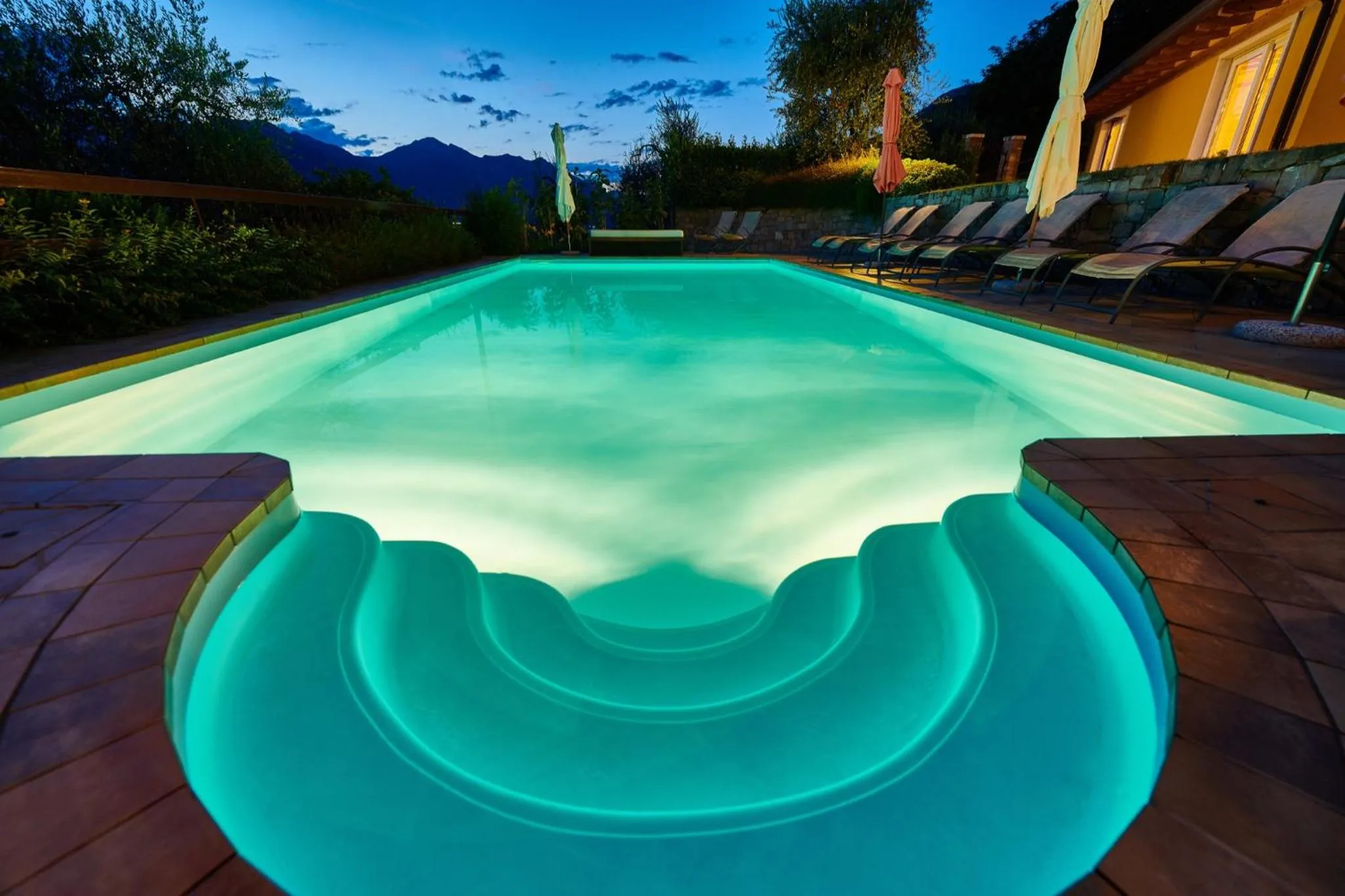 Pool view in Residence Mariù