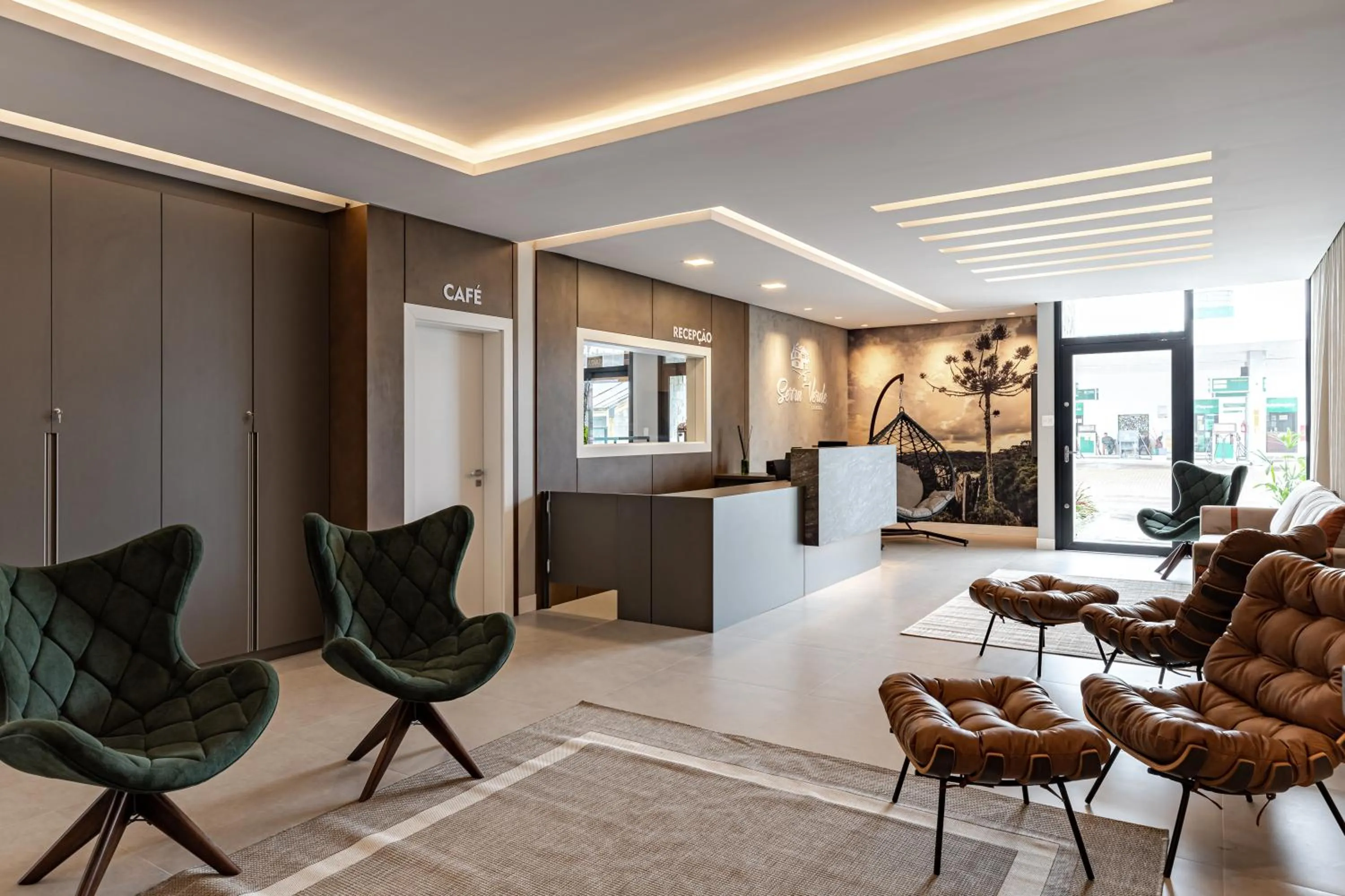 Living room in Pousada Serra Verde