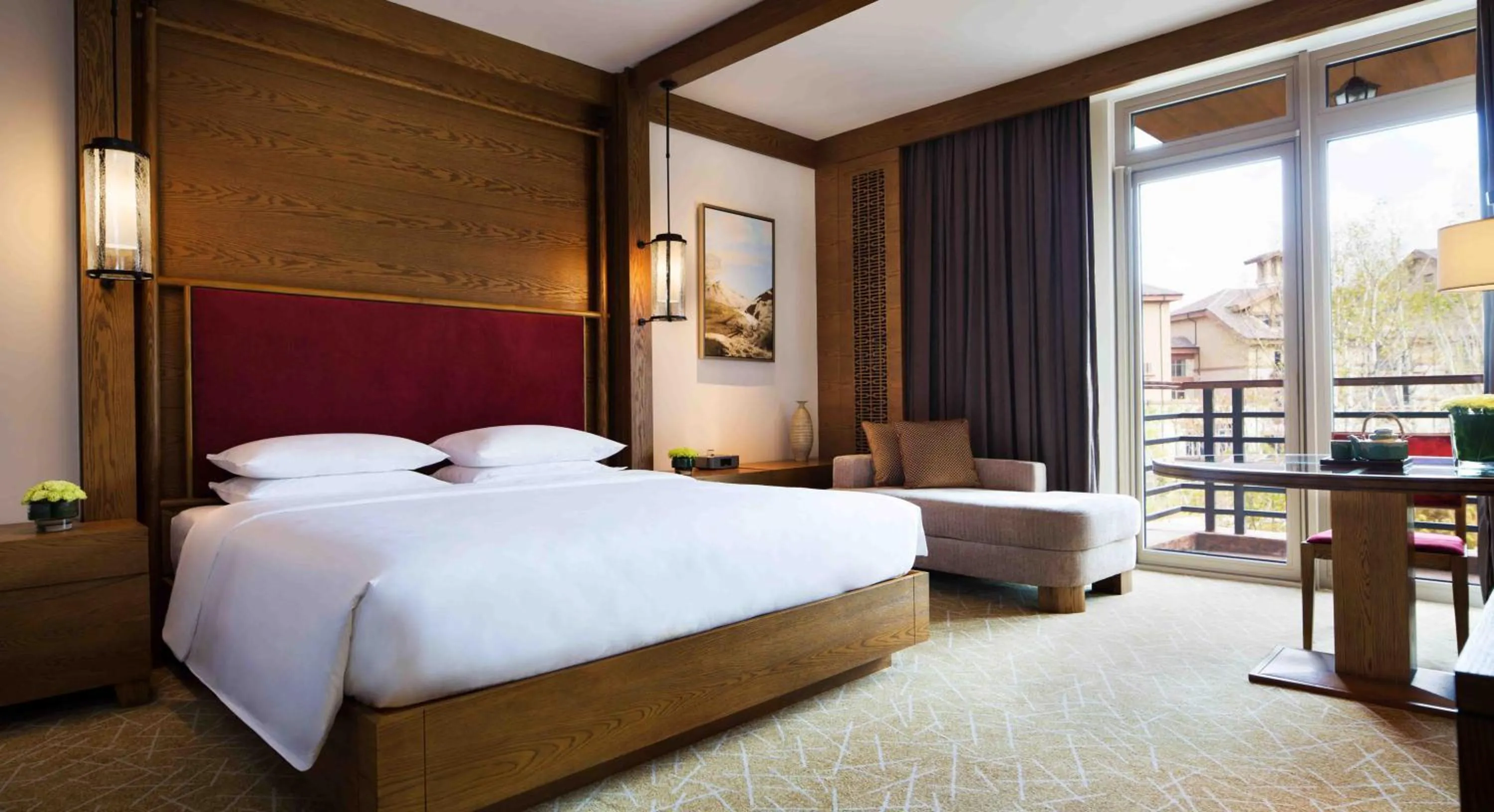 View (from property/room), Bed in Hyatt Regency Changbaishan