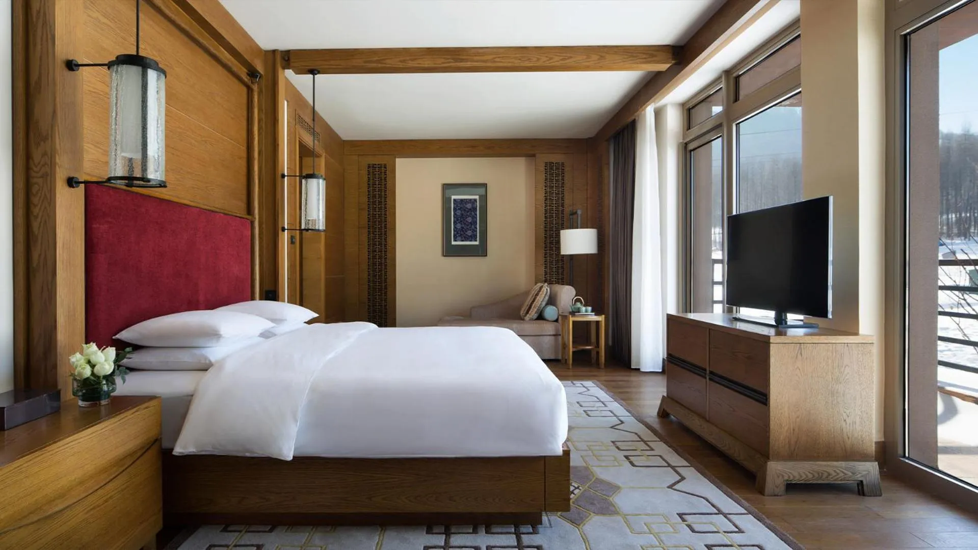 Photo of the whole room, Bed in Hyatt Regency Changbaishan