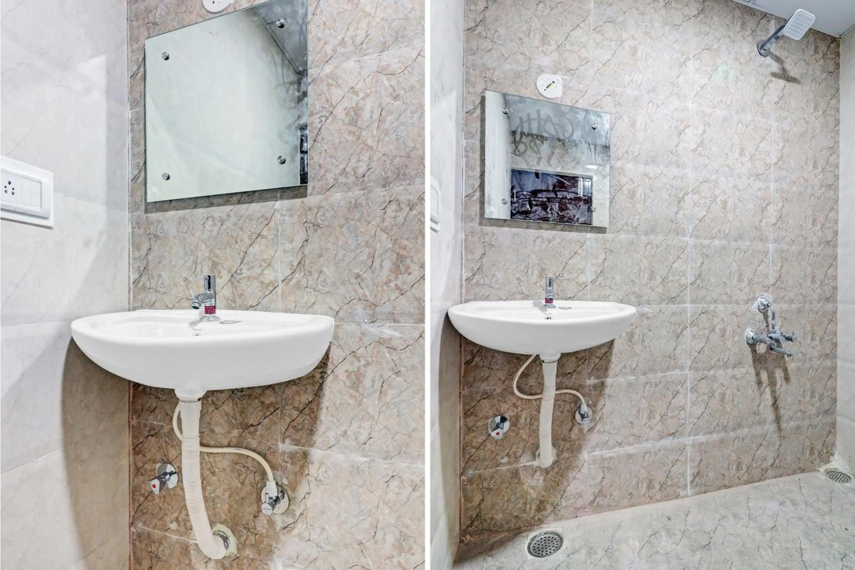 Bathroom in Hotel O Silver House Near Mantri Square Mall