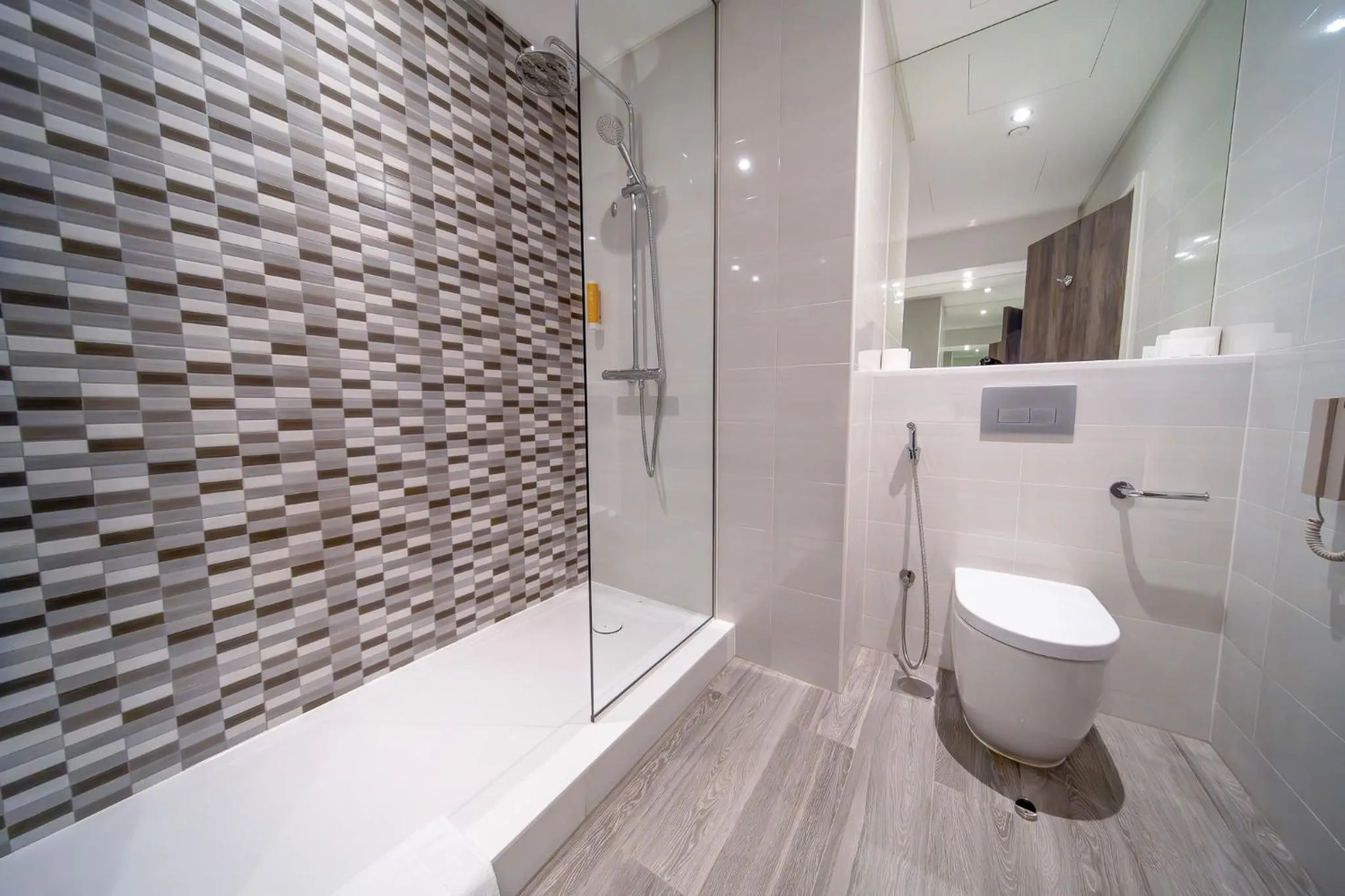 Shower in Premier Inn Dubai Barsha Heights