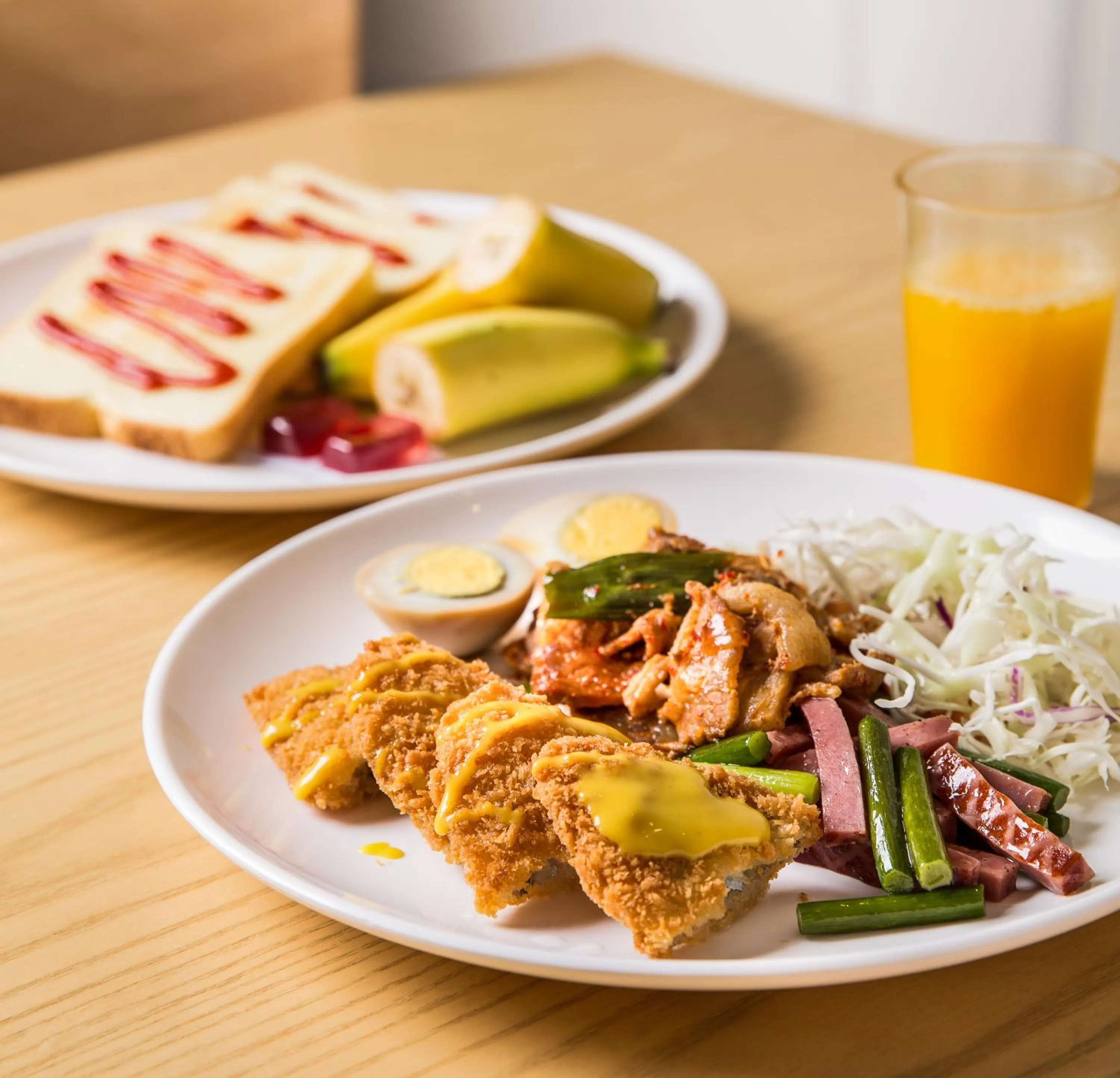 Buffet breakfast in Amoureux Resort