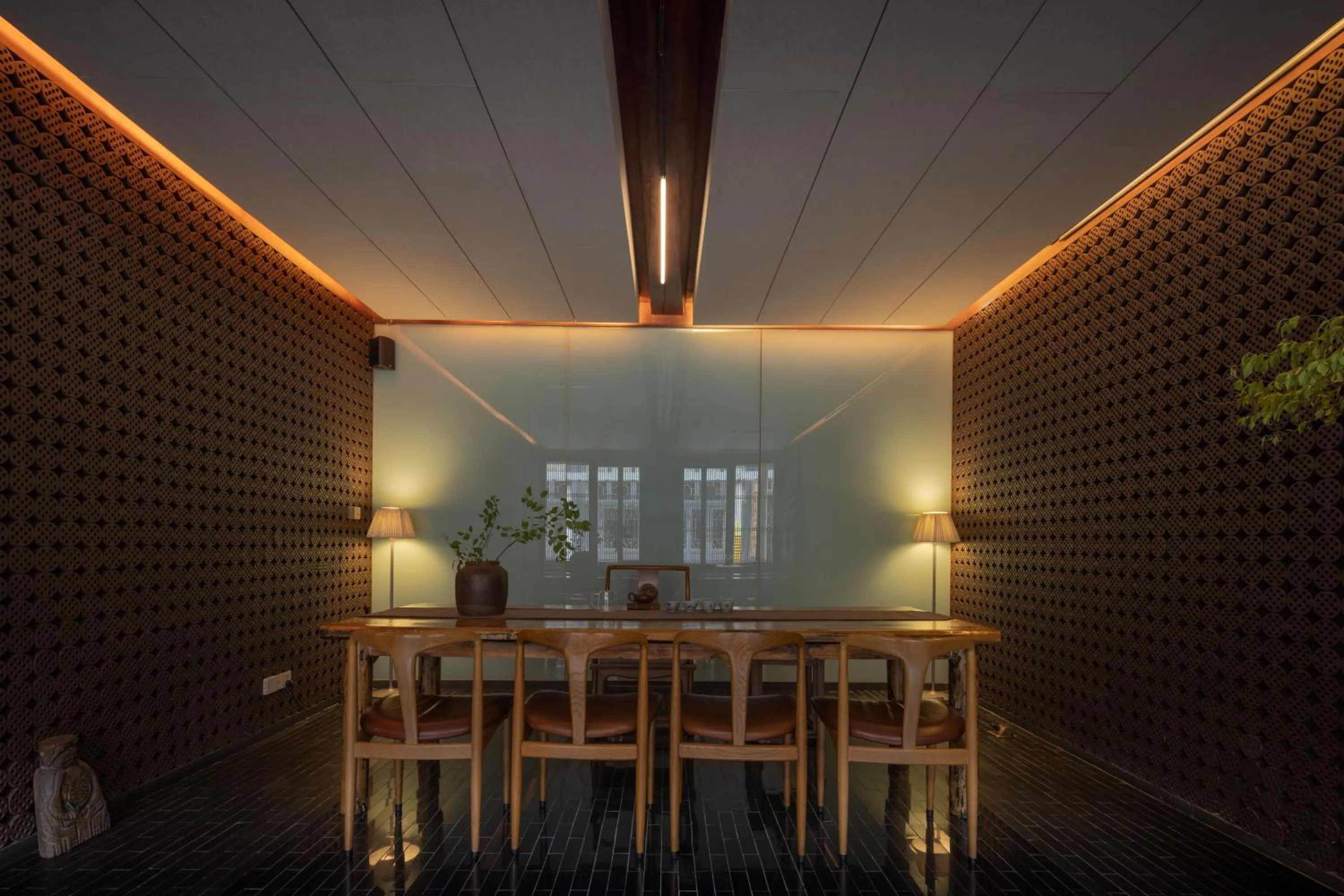 Seating area in Jing's Residence Pingyao