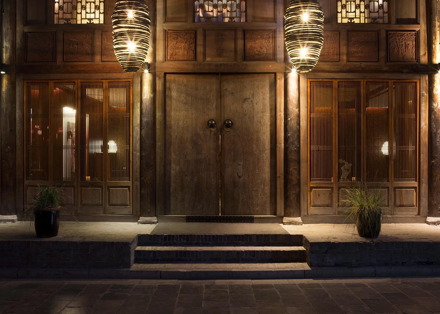 Facade/entrance in Jing's Residence Pingyao