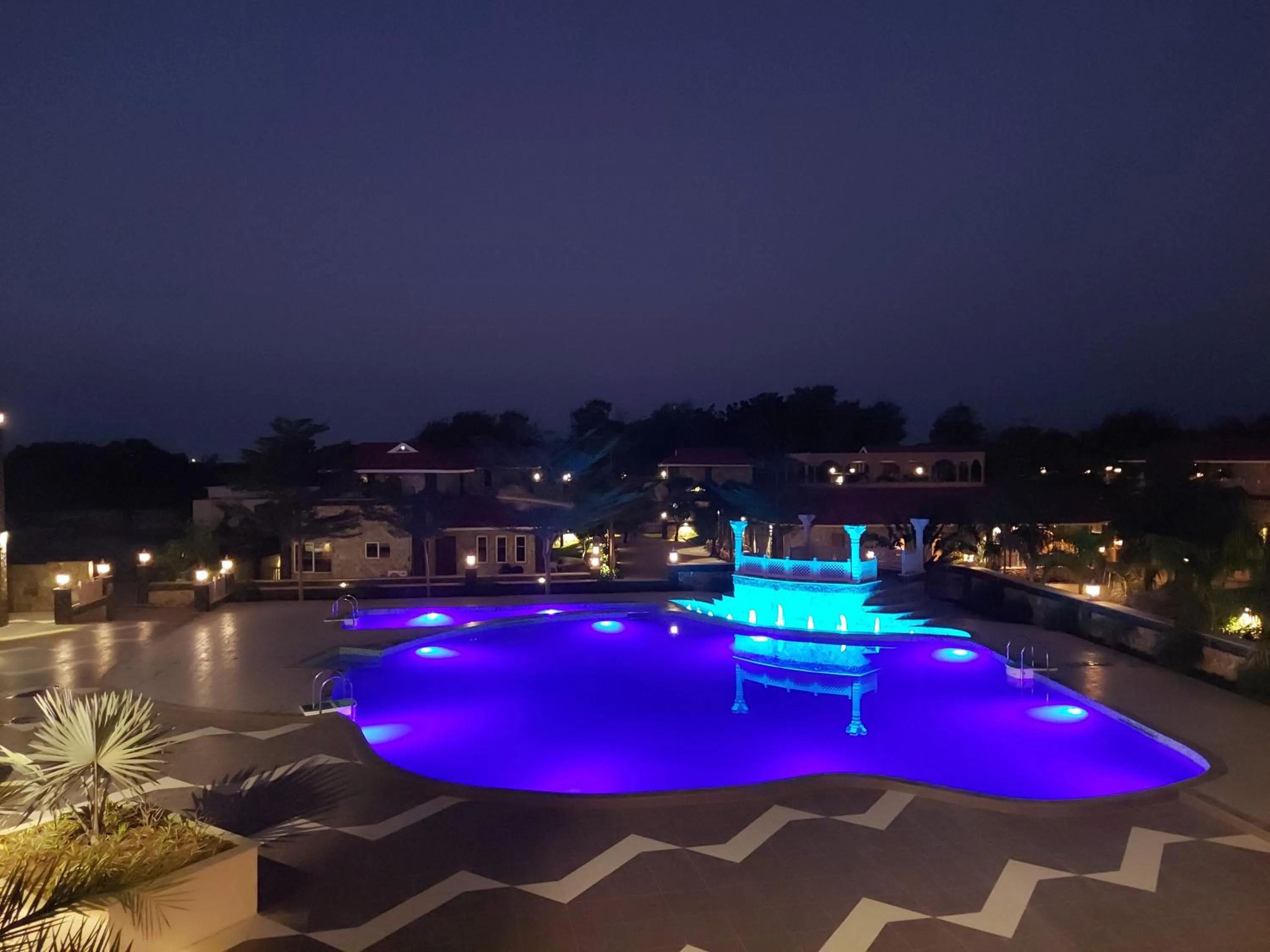 Swimming pool in Vikrama Heritage Resort Pavagadh