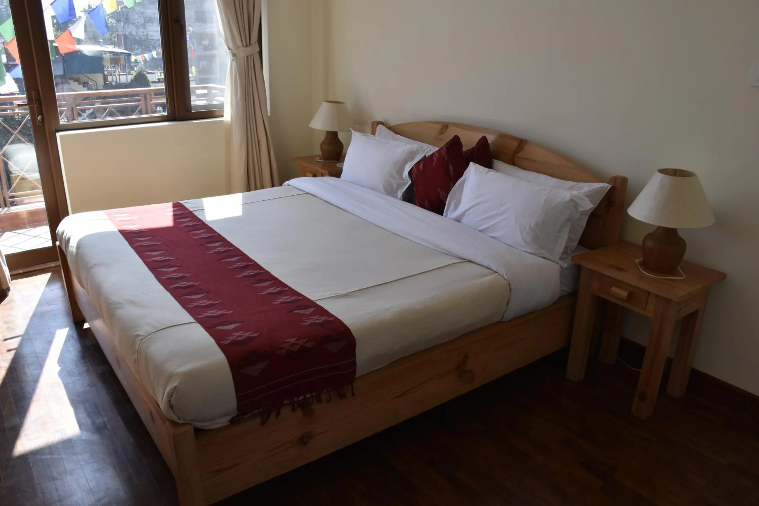 Bed in ROKPA Guest House