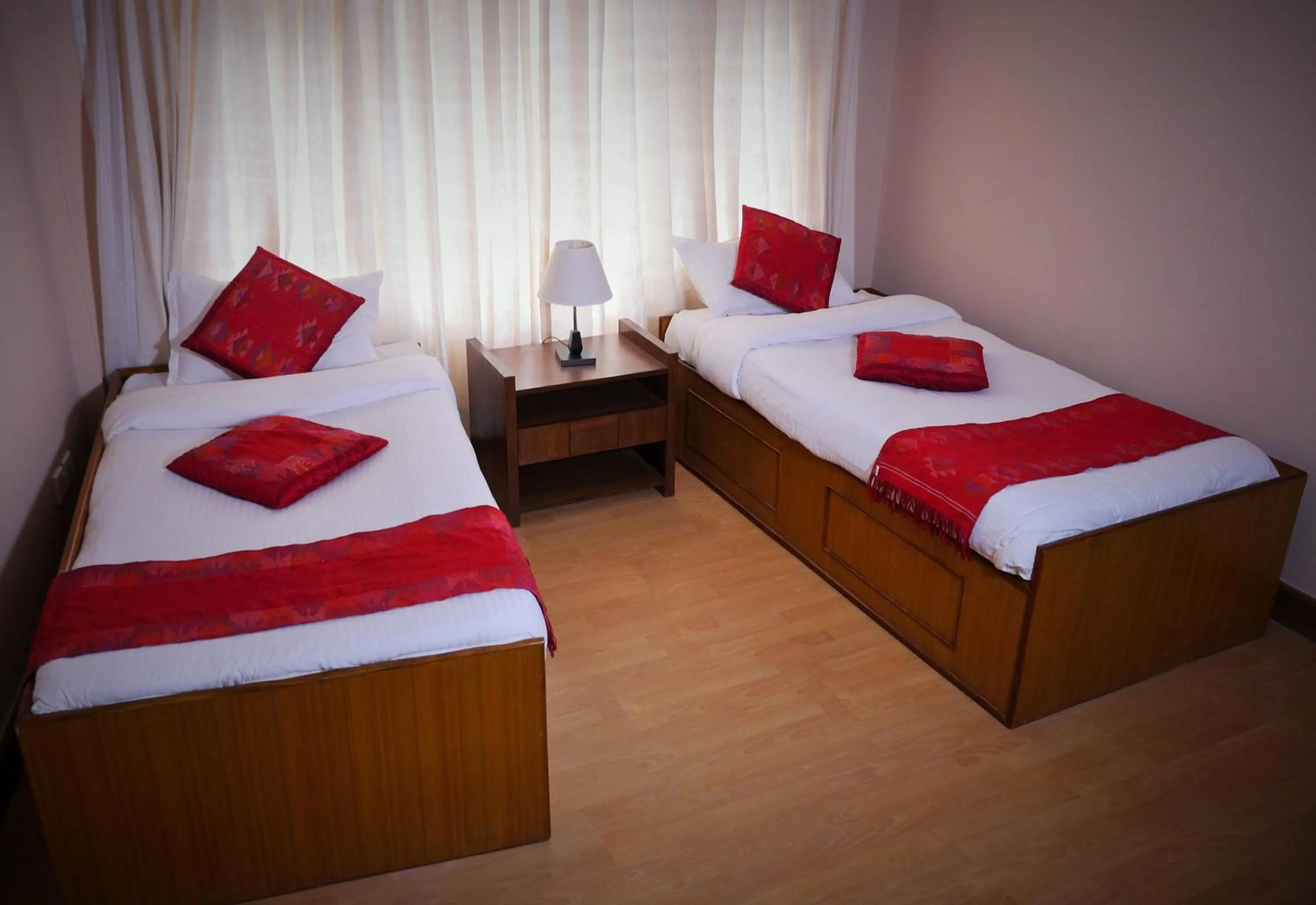 Bed in ROKPA Guest House