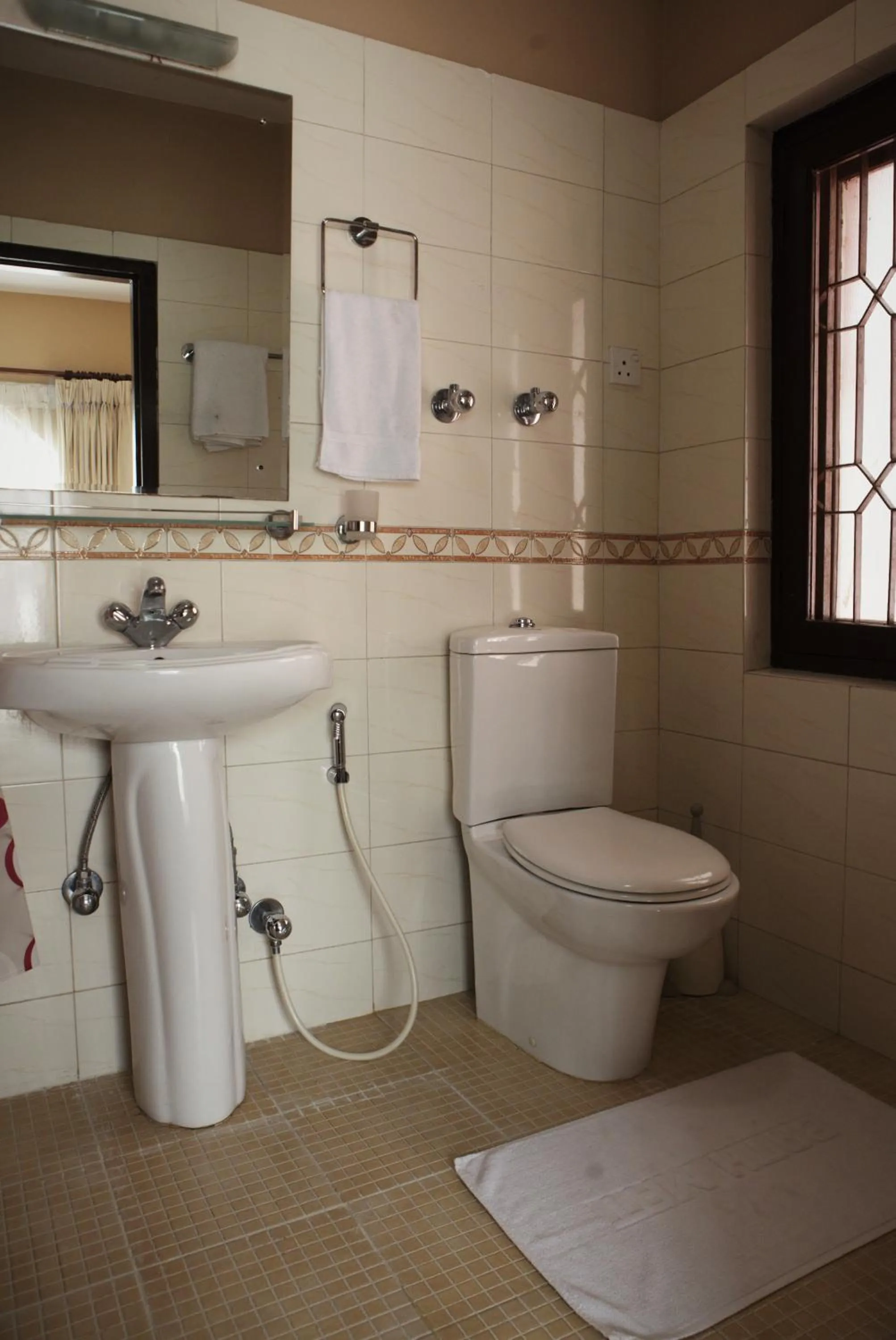 Toilet in ROKPA Guest House