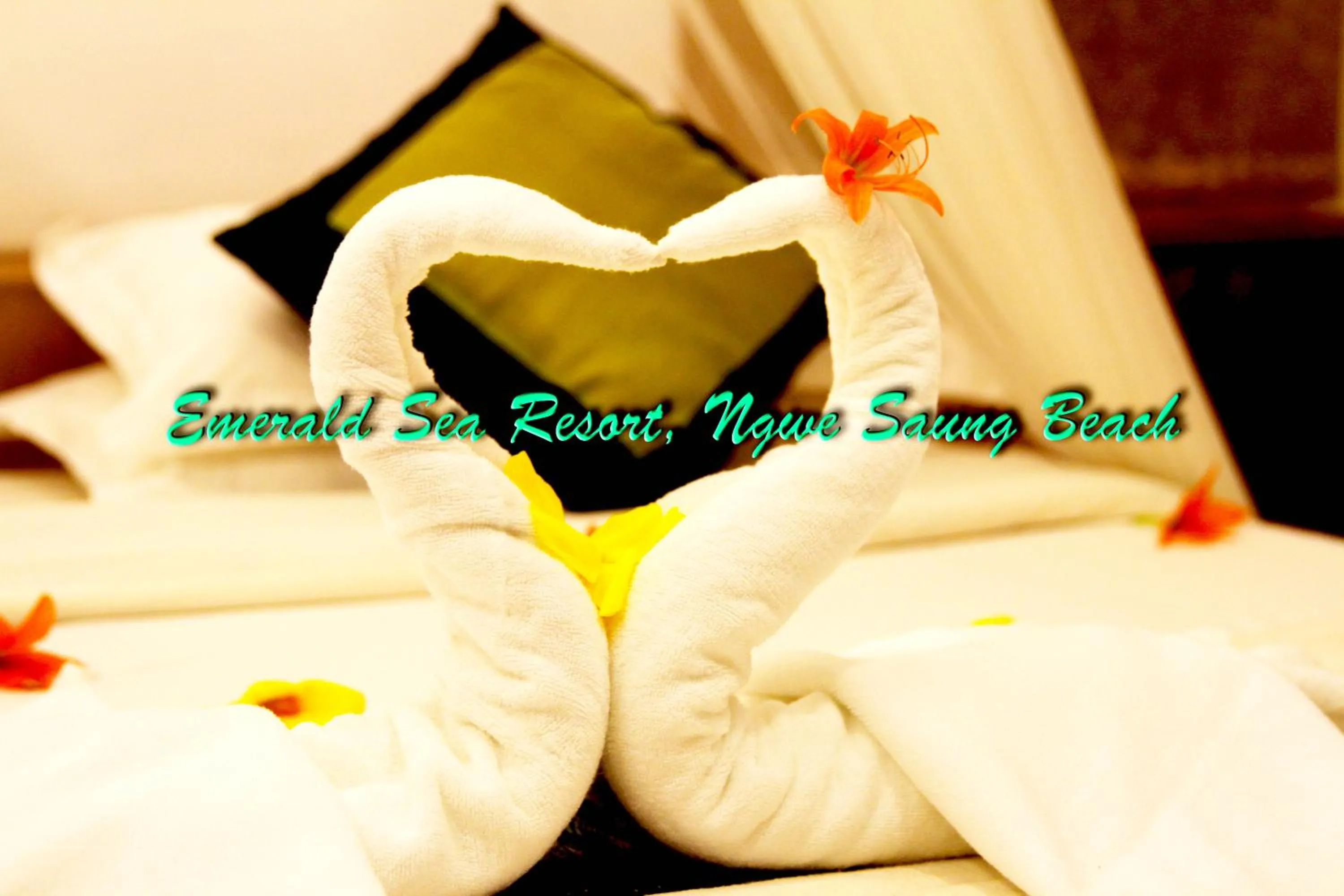 Bed in Emerald Sea Resort