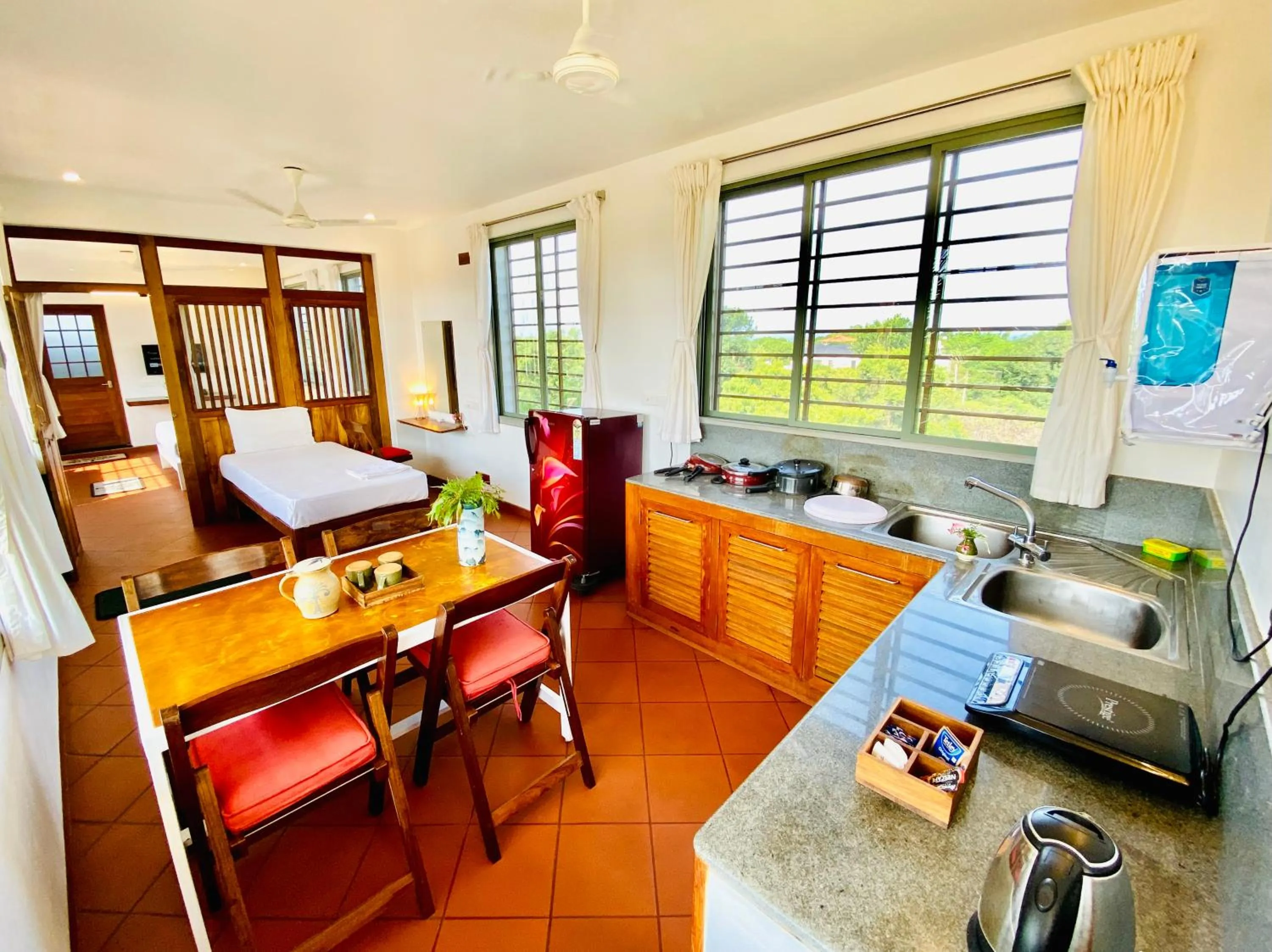 kitchen in The Canopy Guest House