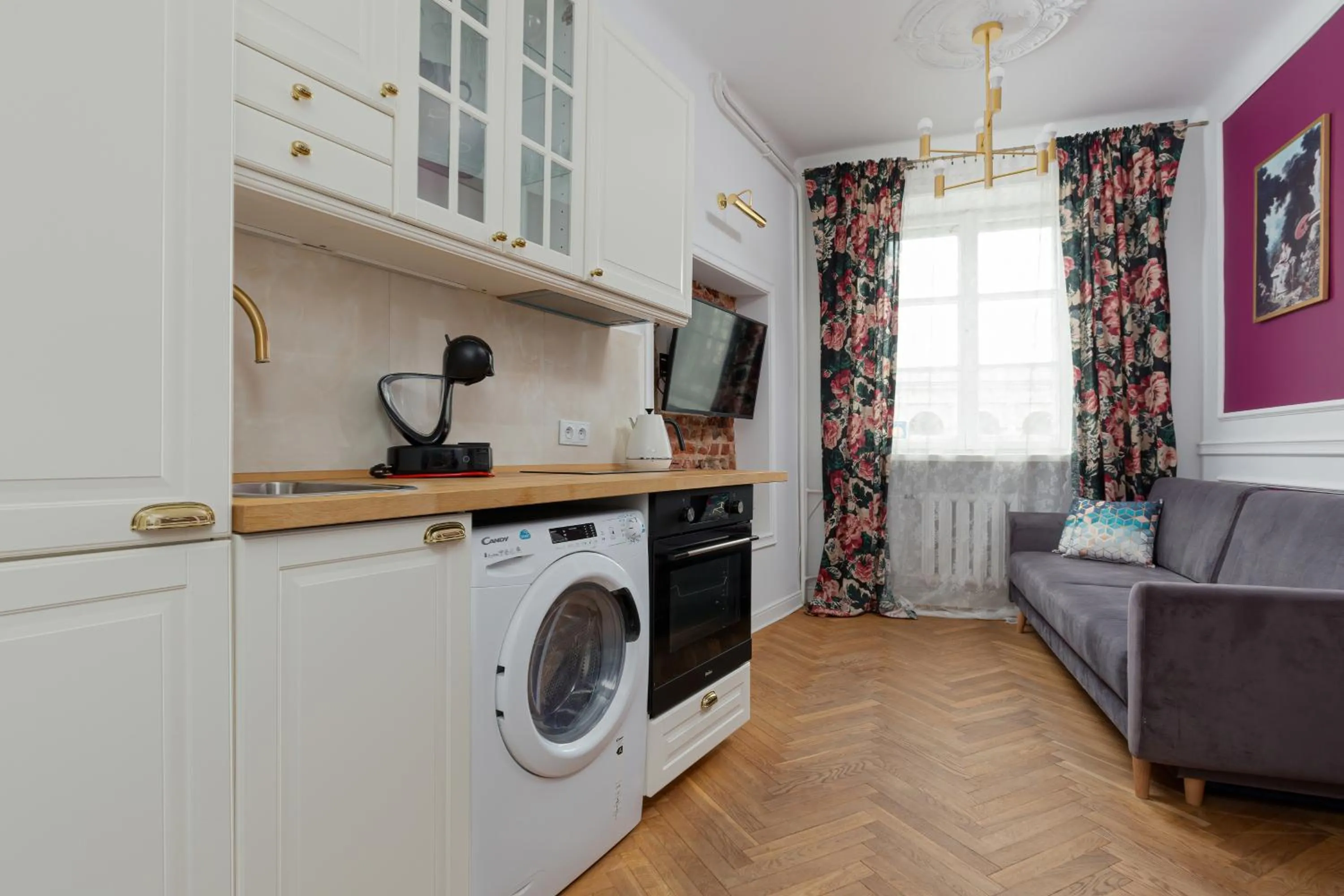 Kitchen or kitchenette in Apartament przy Placu Zamkowym by Noclegi Renters