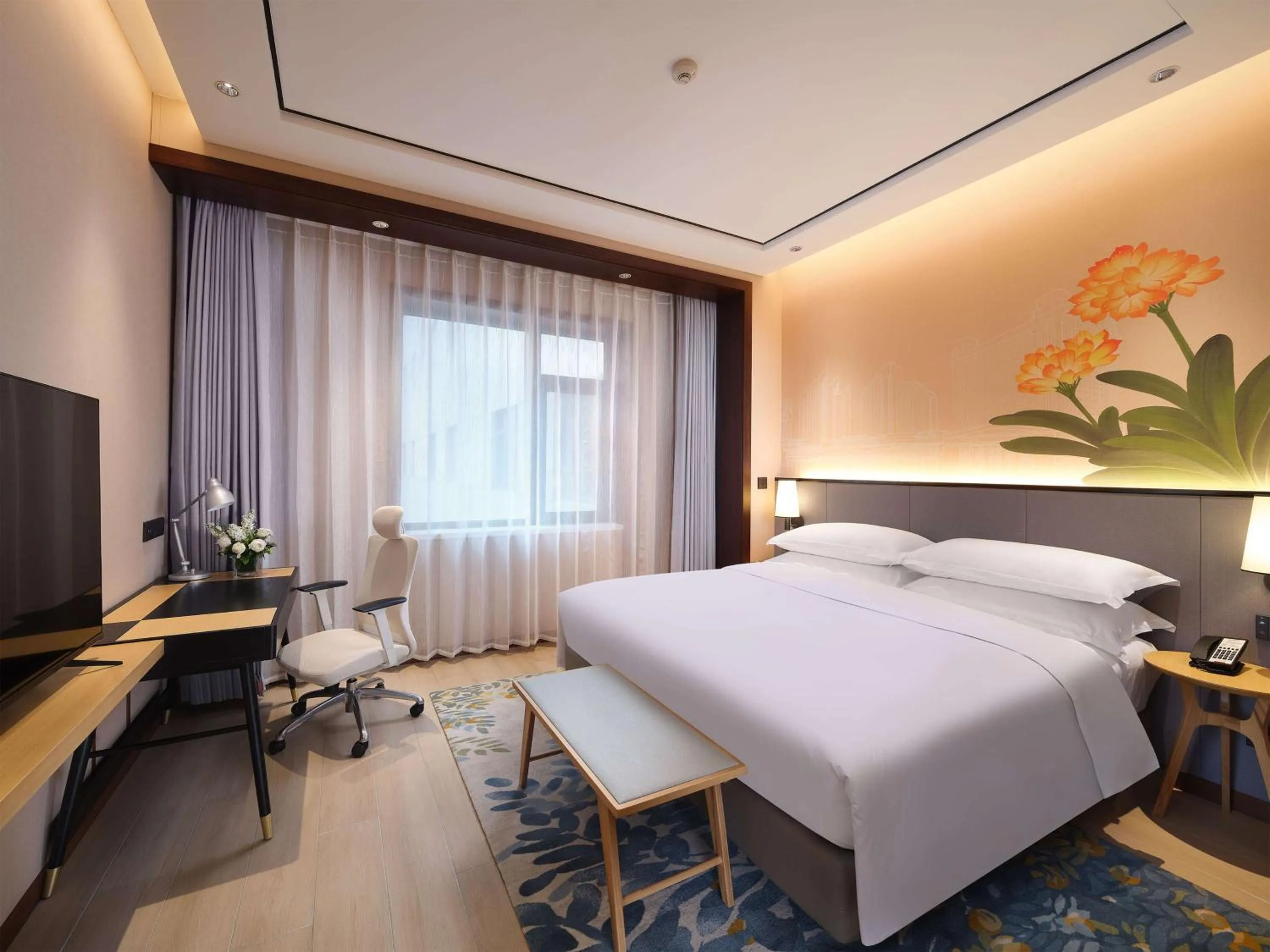 Bedroom, Bed in Hilton Garden Inn Anshan