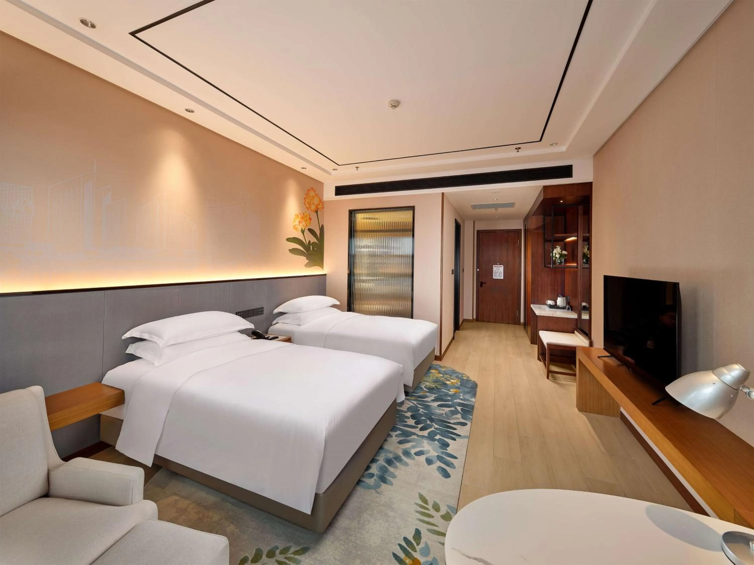 Bed in Hilton Garden Inn Anshan