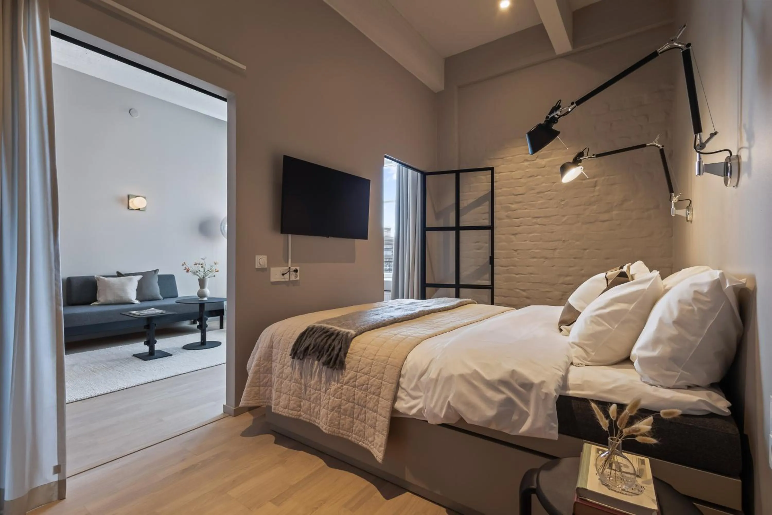 Bed in Unity Tampere - A Studio Hotel