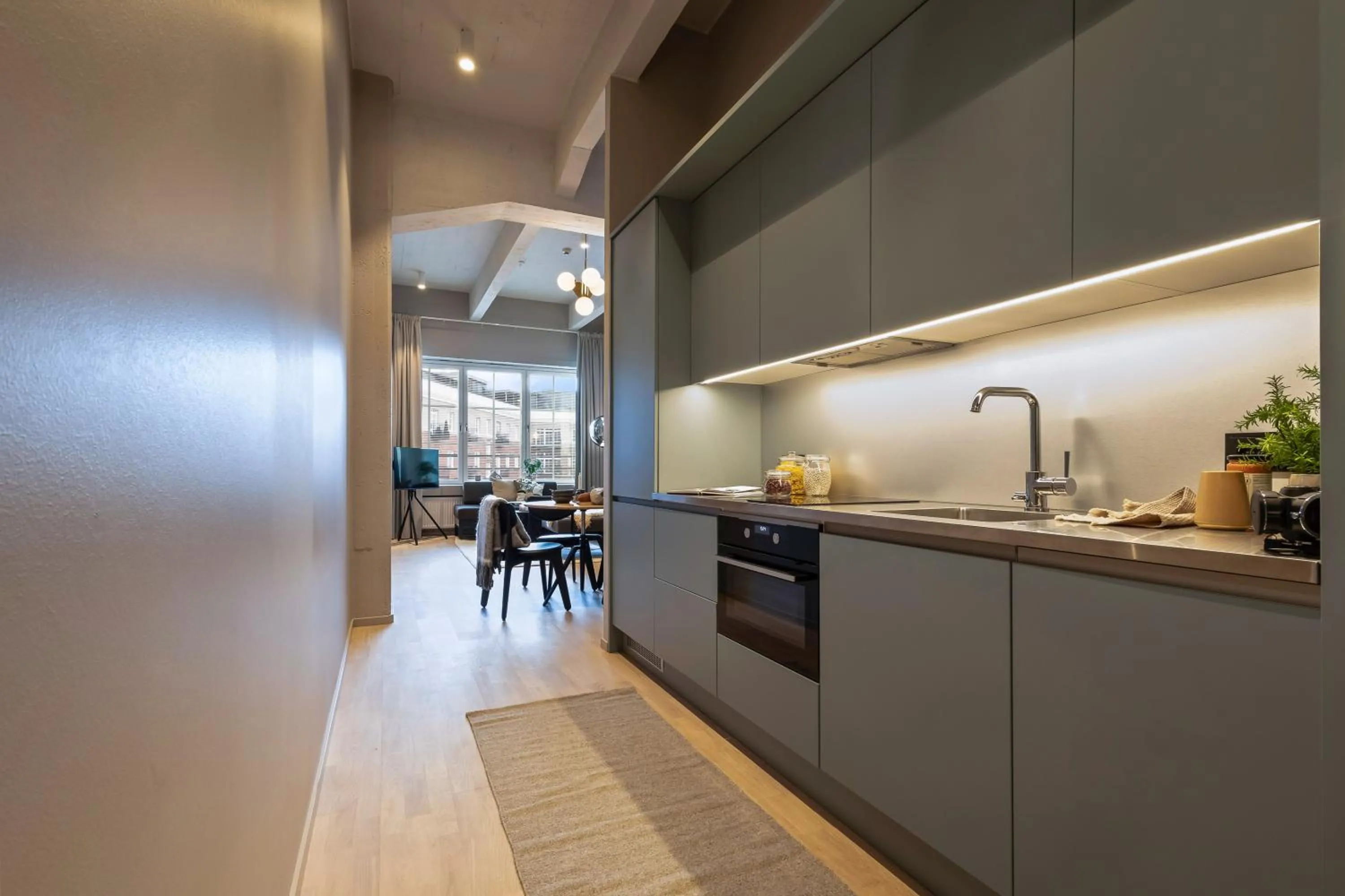 kitchen in Unity Tampere - A Studio Hotel