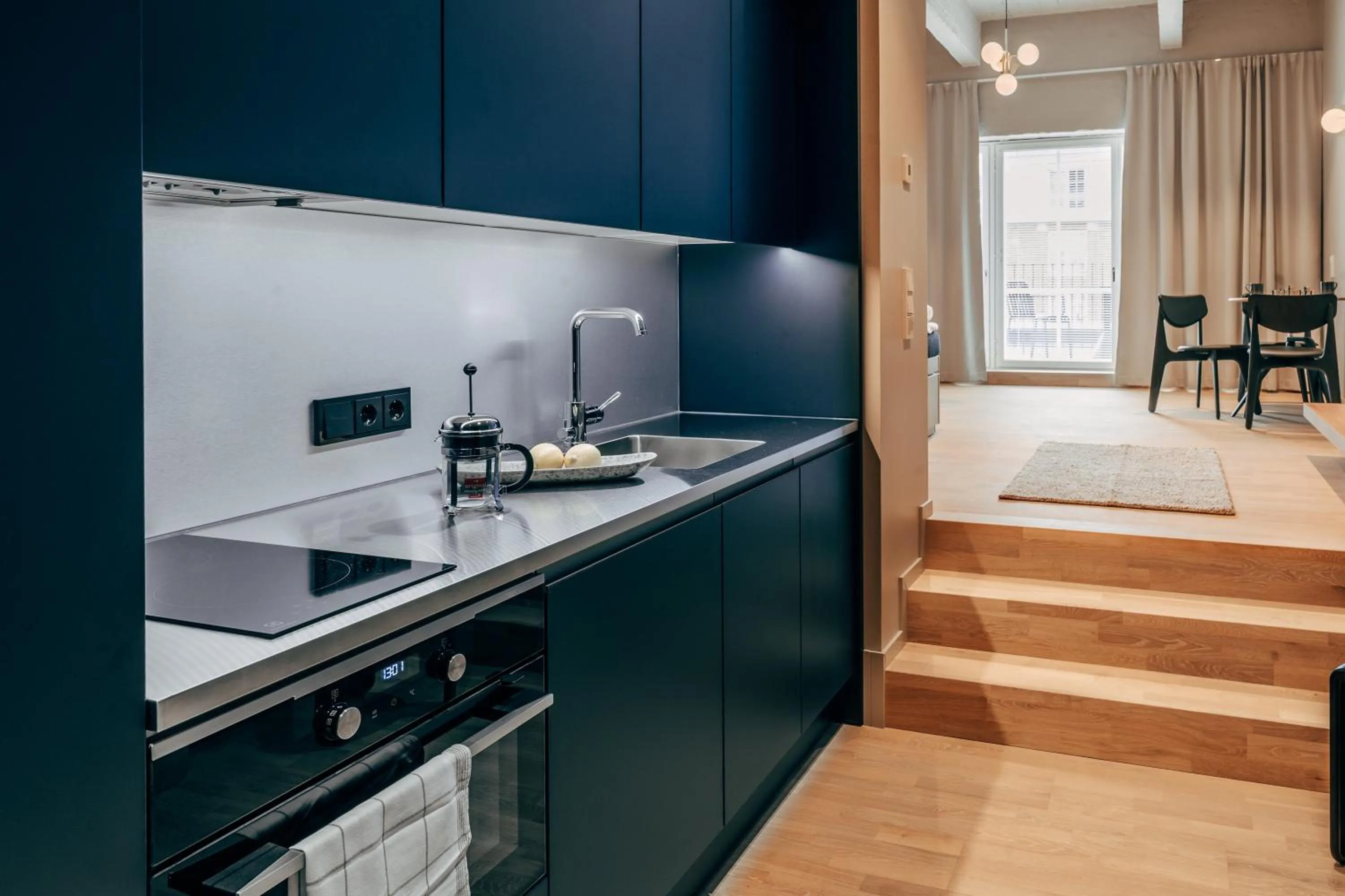 kitchen in Unity Tampere - A Studio Hotel