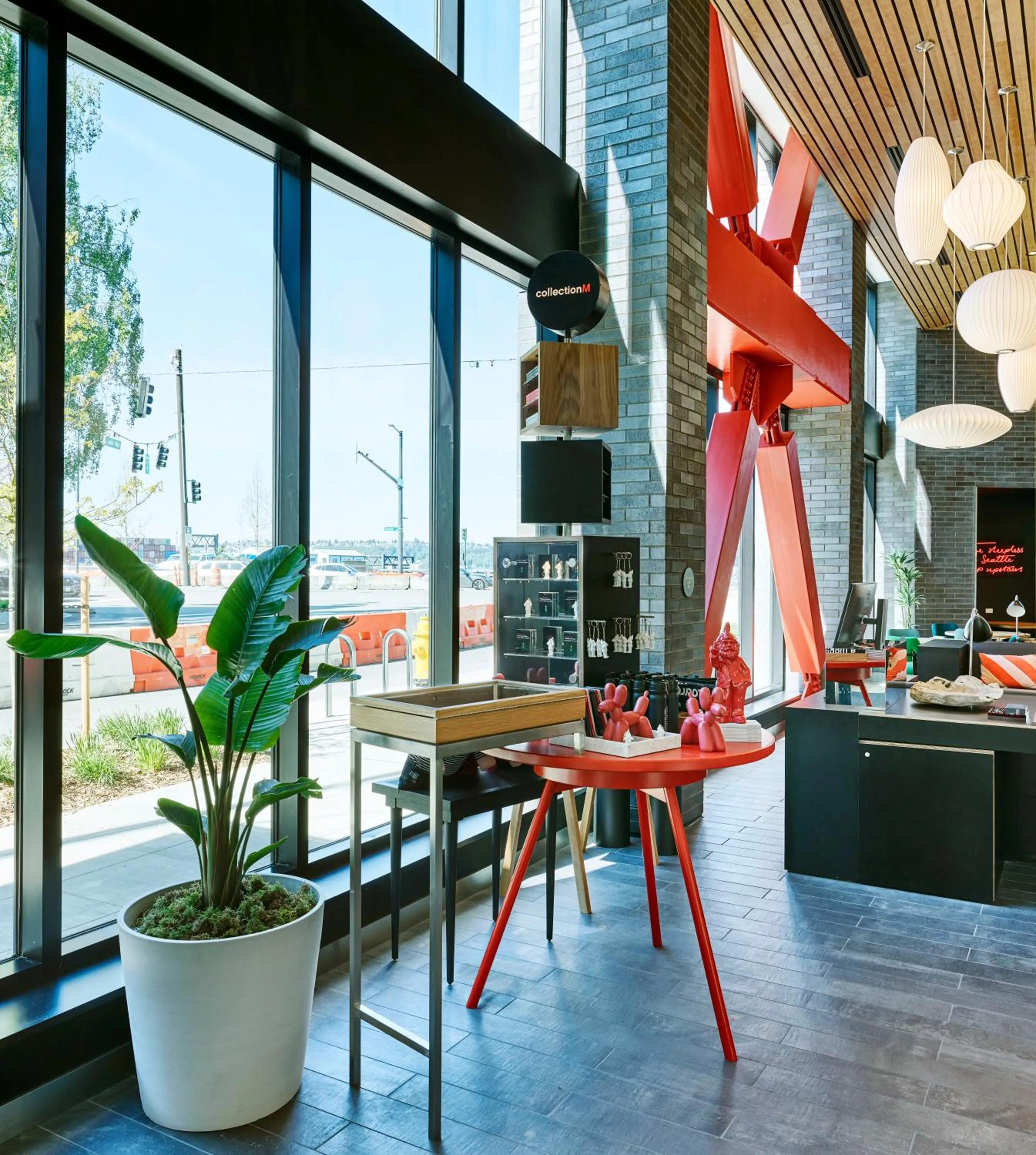 Lobby or reception in citizenM Seattle Pioneer Square