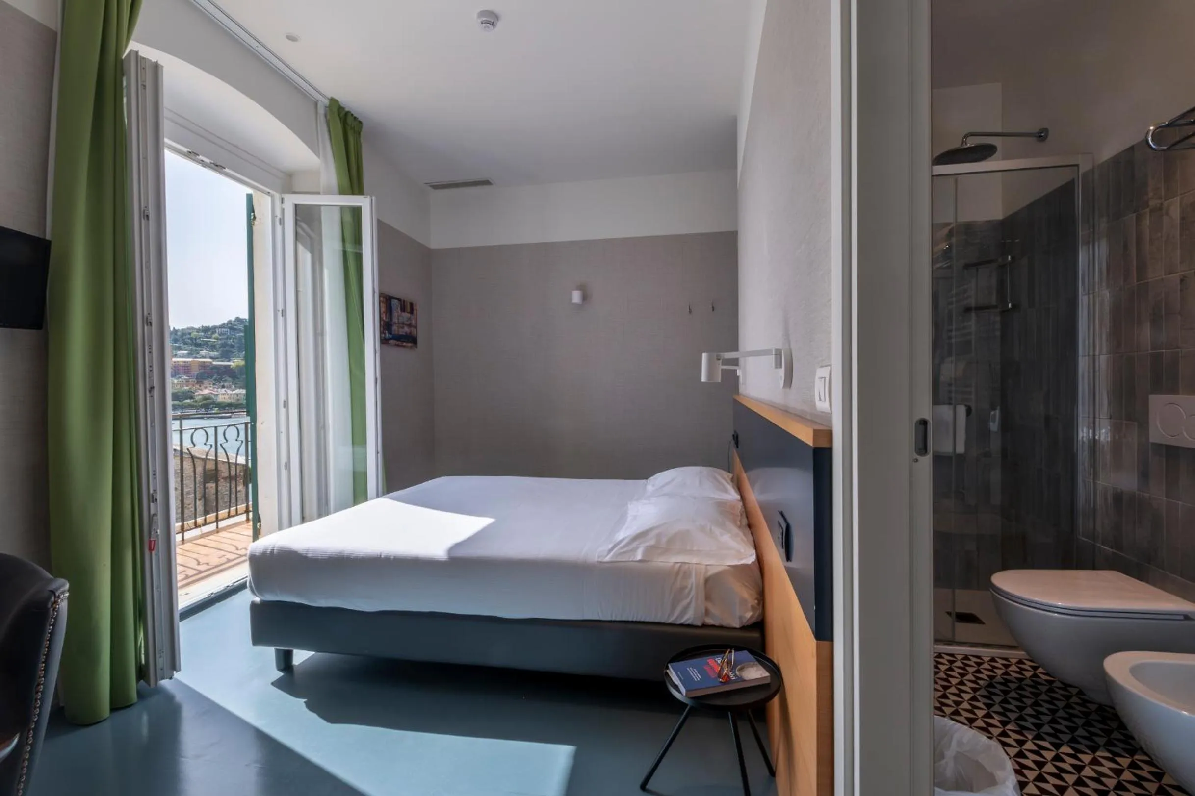 Bedroom, Bed in Hotel Italia e Lido Rapallo