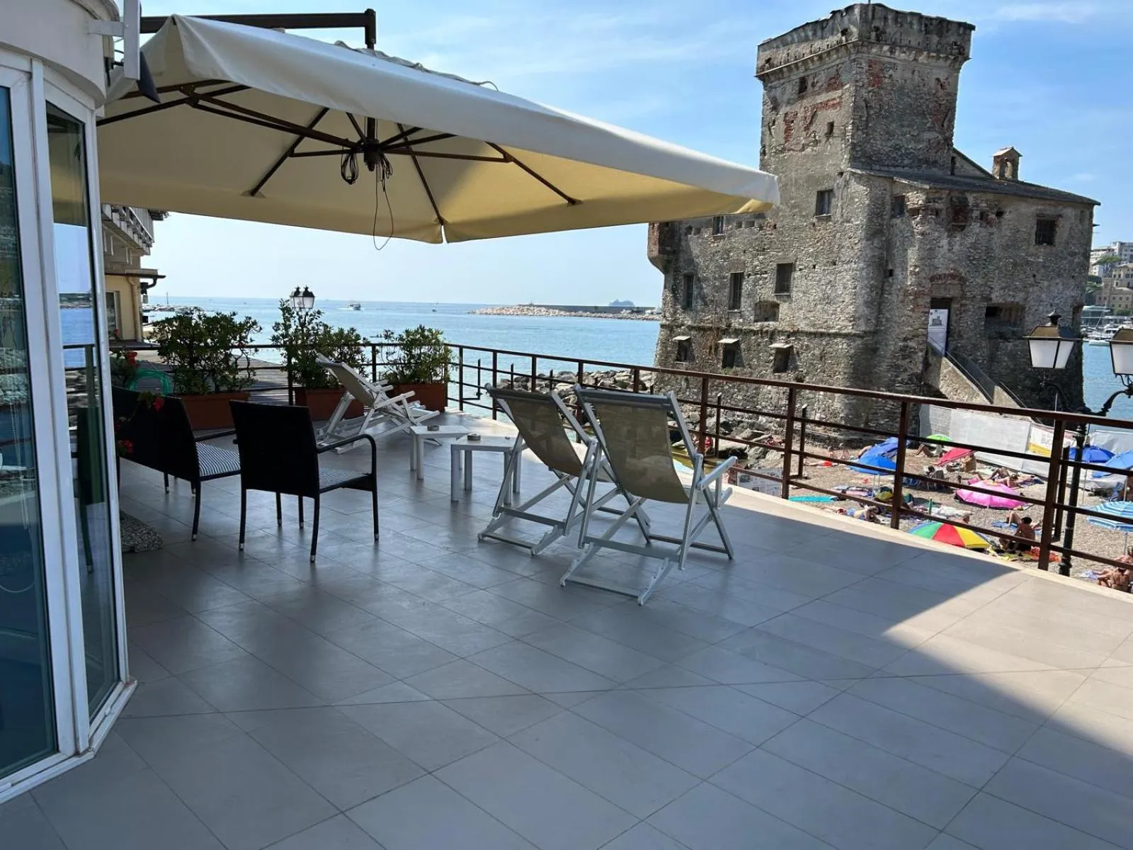 Balcony/Terrace in Hotel Italia e Lido Rapallo