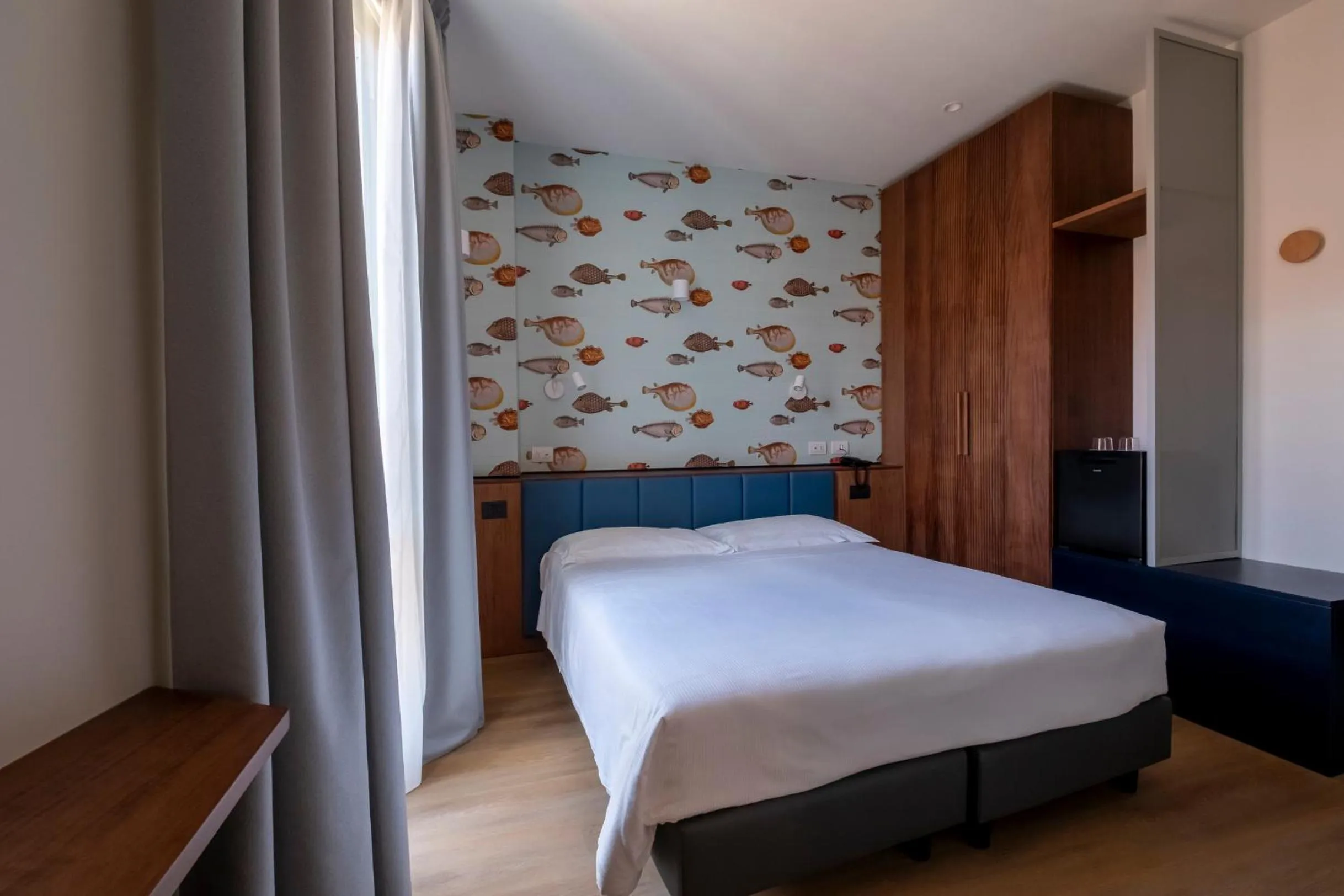 Bedroom, Bed in Hotel Italia e Lido Rapallo