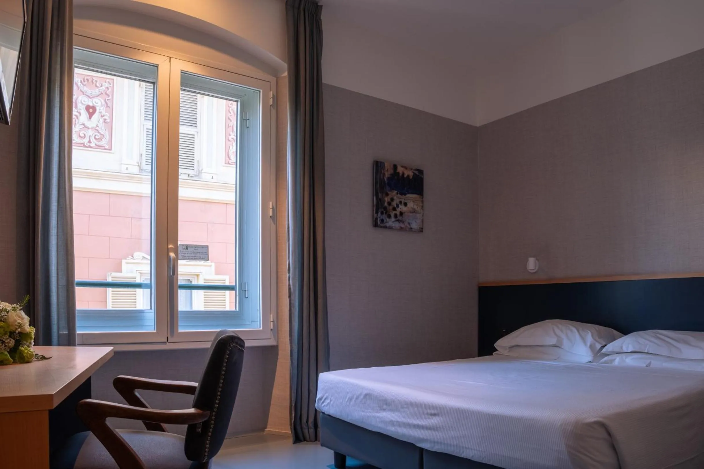 Photo of the whole room, Bed in Hotel Italia e Lido Rapallo