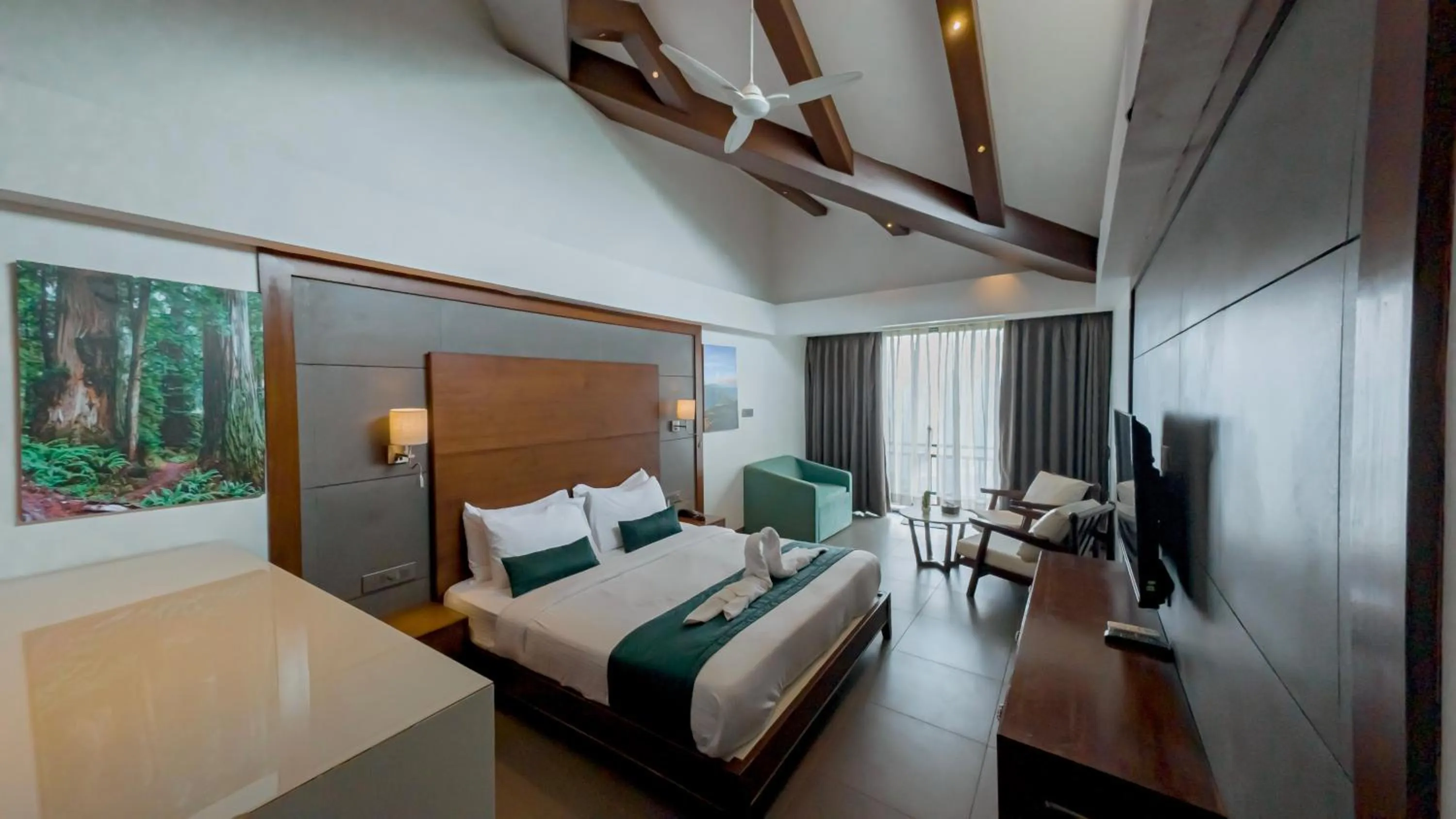 Bedroom, Bed in Vee Resort- The Suites of Royals