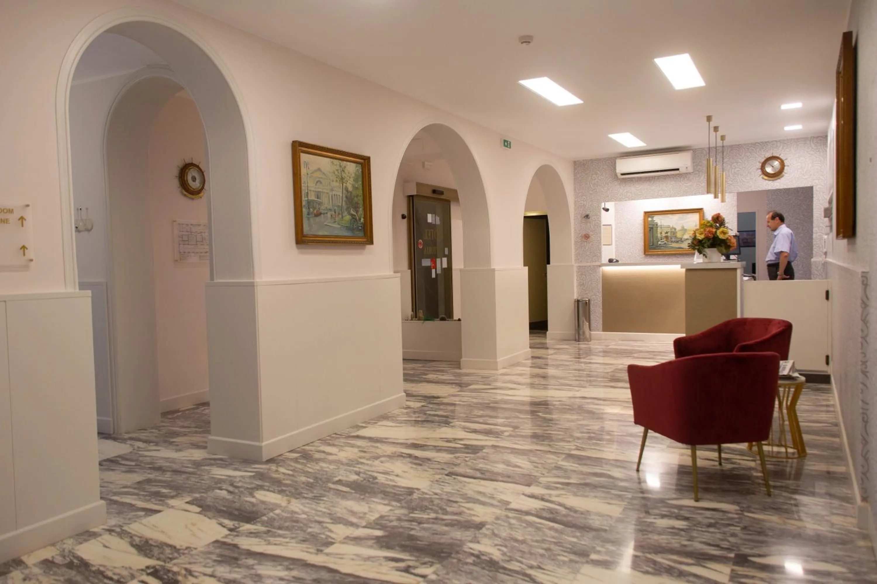 Lobby or reception in Hotel Vittoria