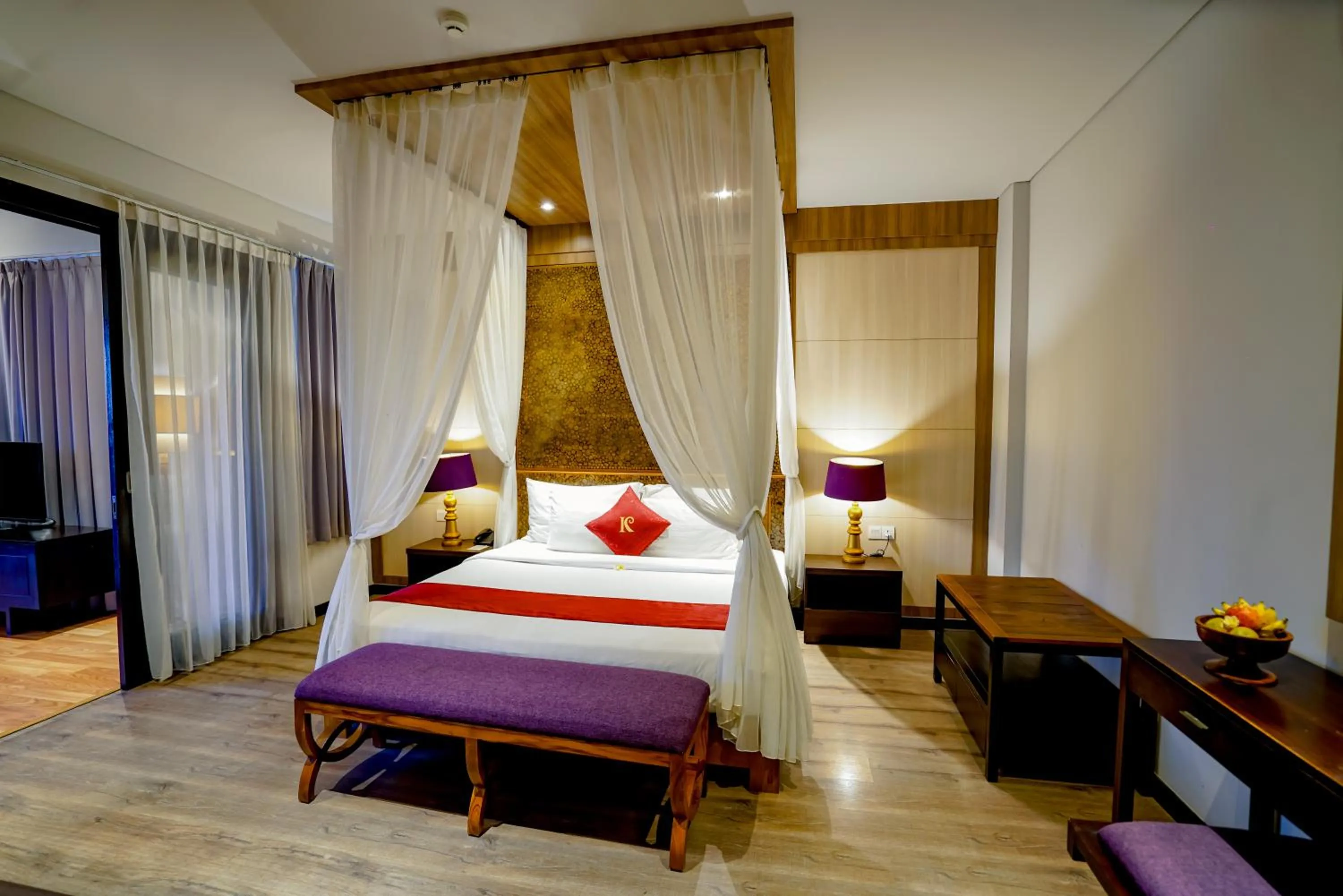 Bed in The Kirana Canggu Hotel
