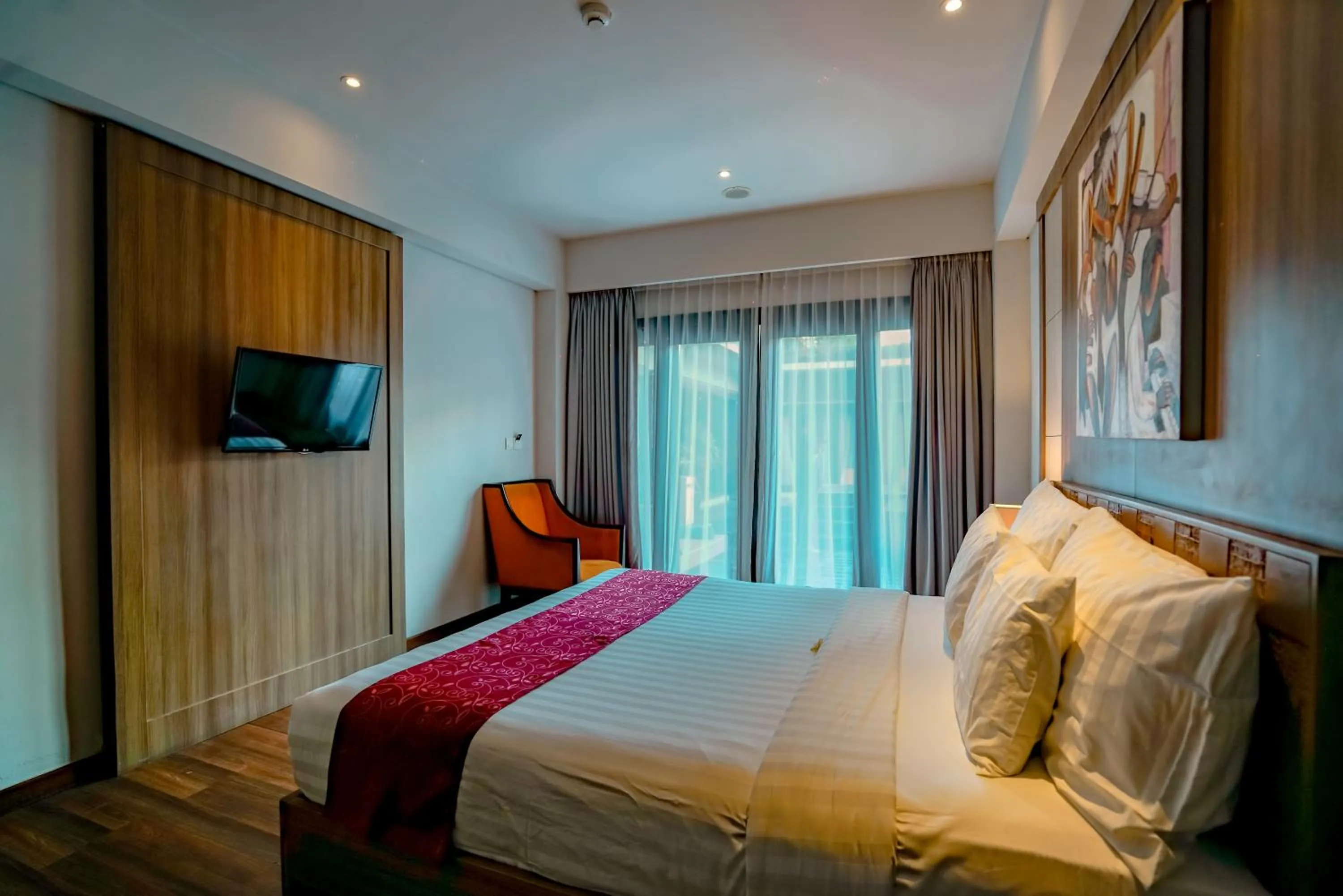 Bed in The Kirana Canggu Hotel