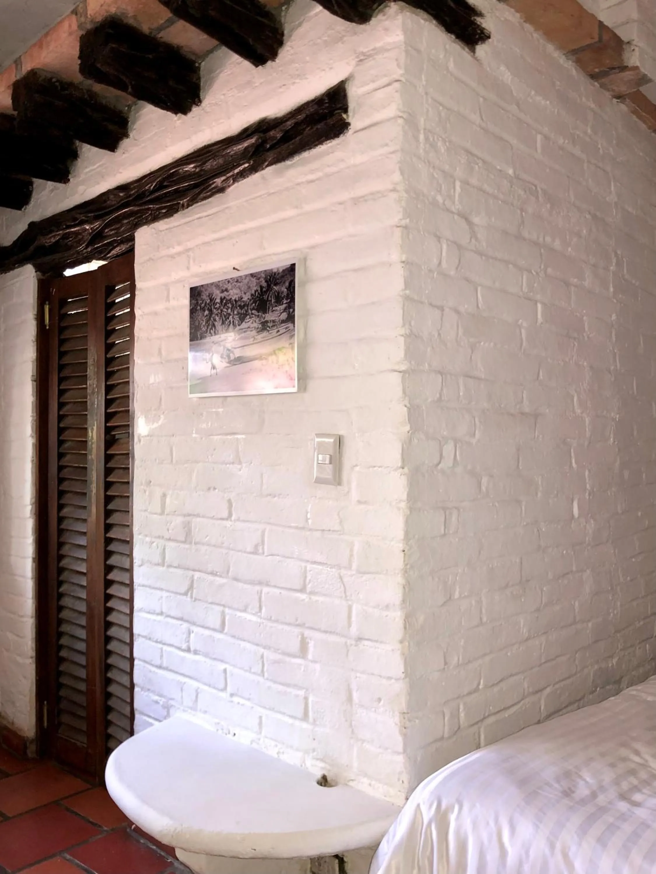 Bed in Sayulita Beach House Hotel