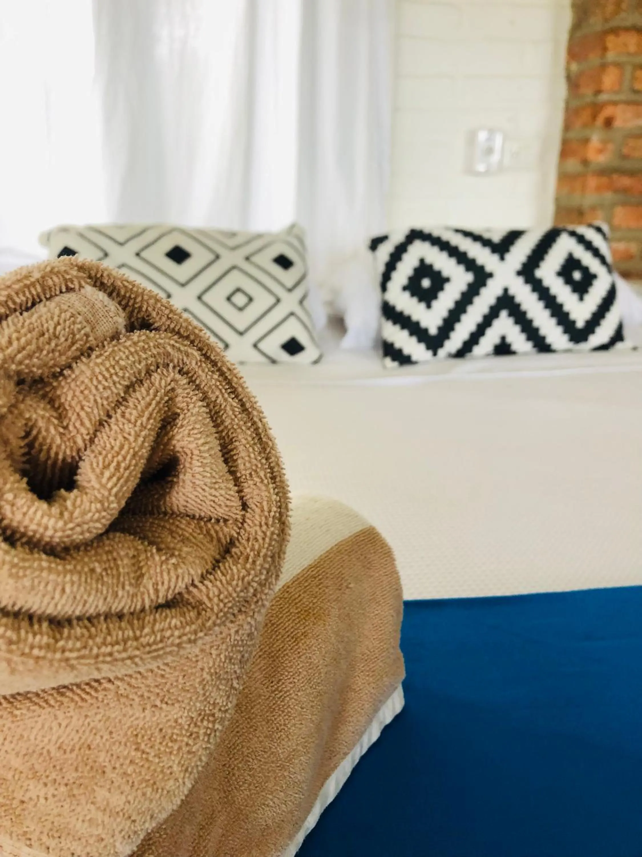 Bed in Sayulita Beach House Hotel