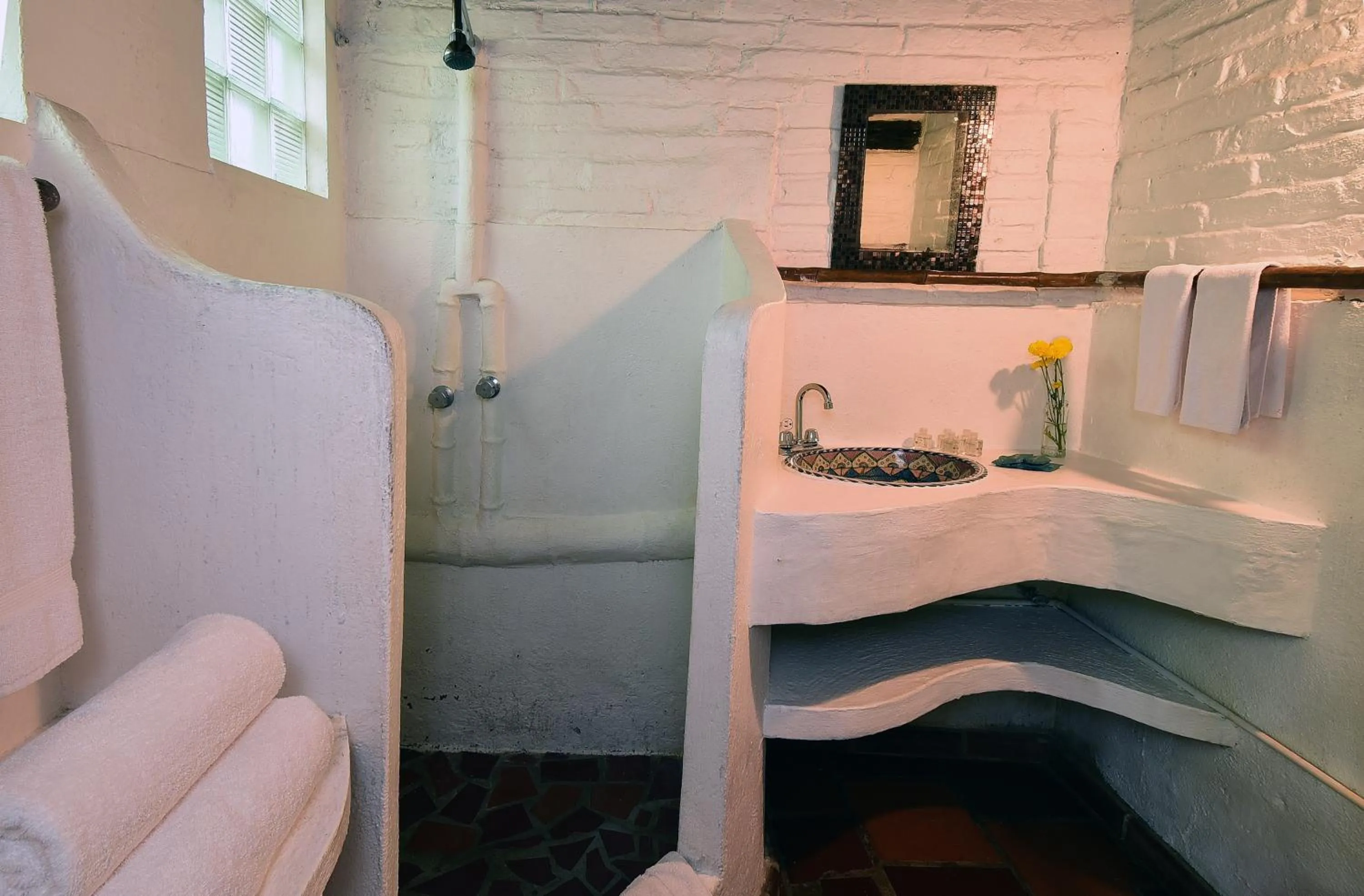 Bathroom, Bed in Sayulita Beach House Hotel