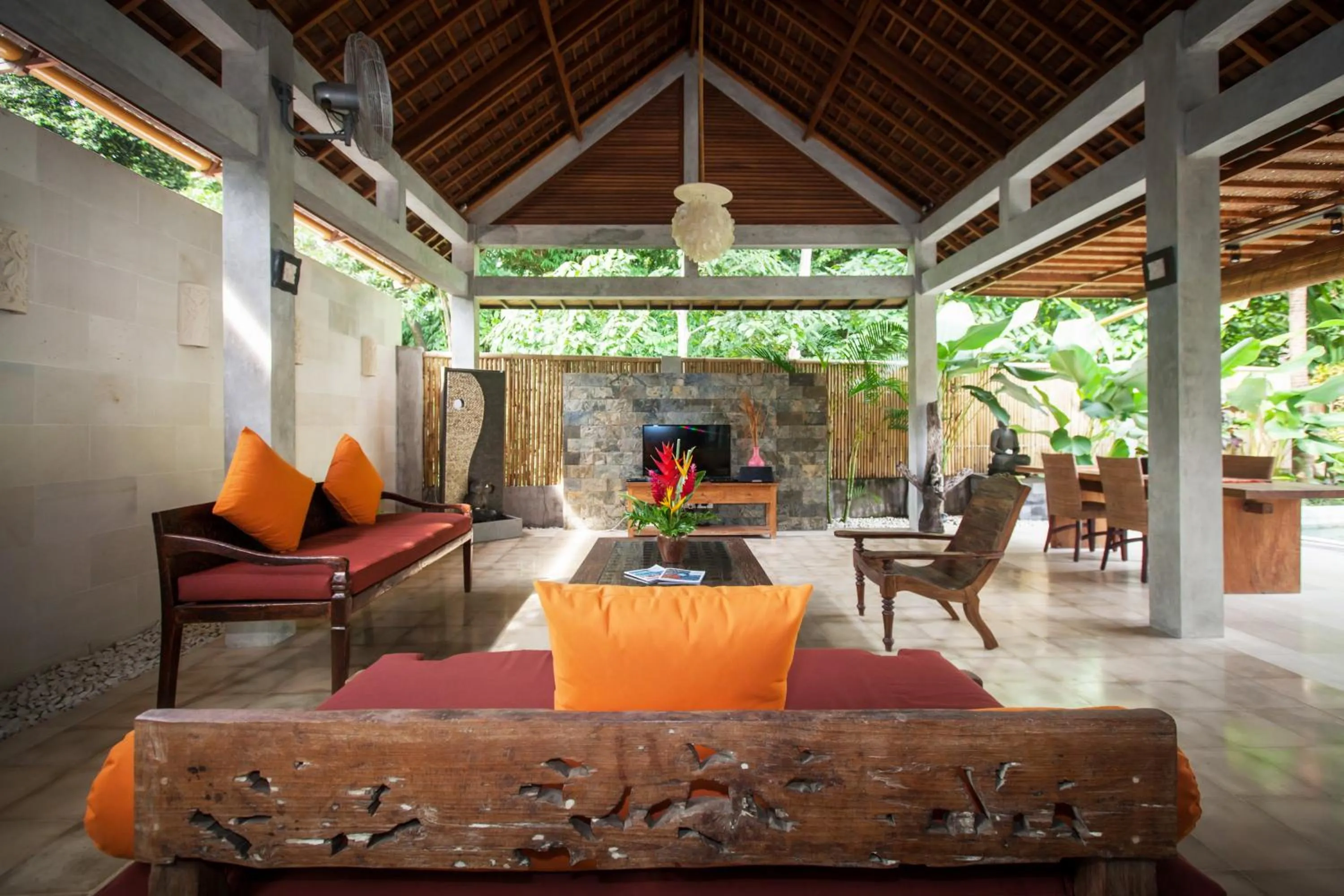 Seating area in Villa Liang by Nagisa Bali