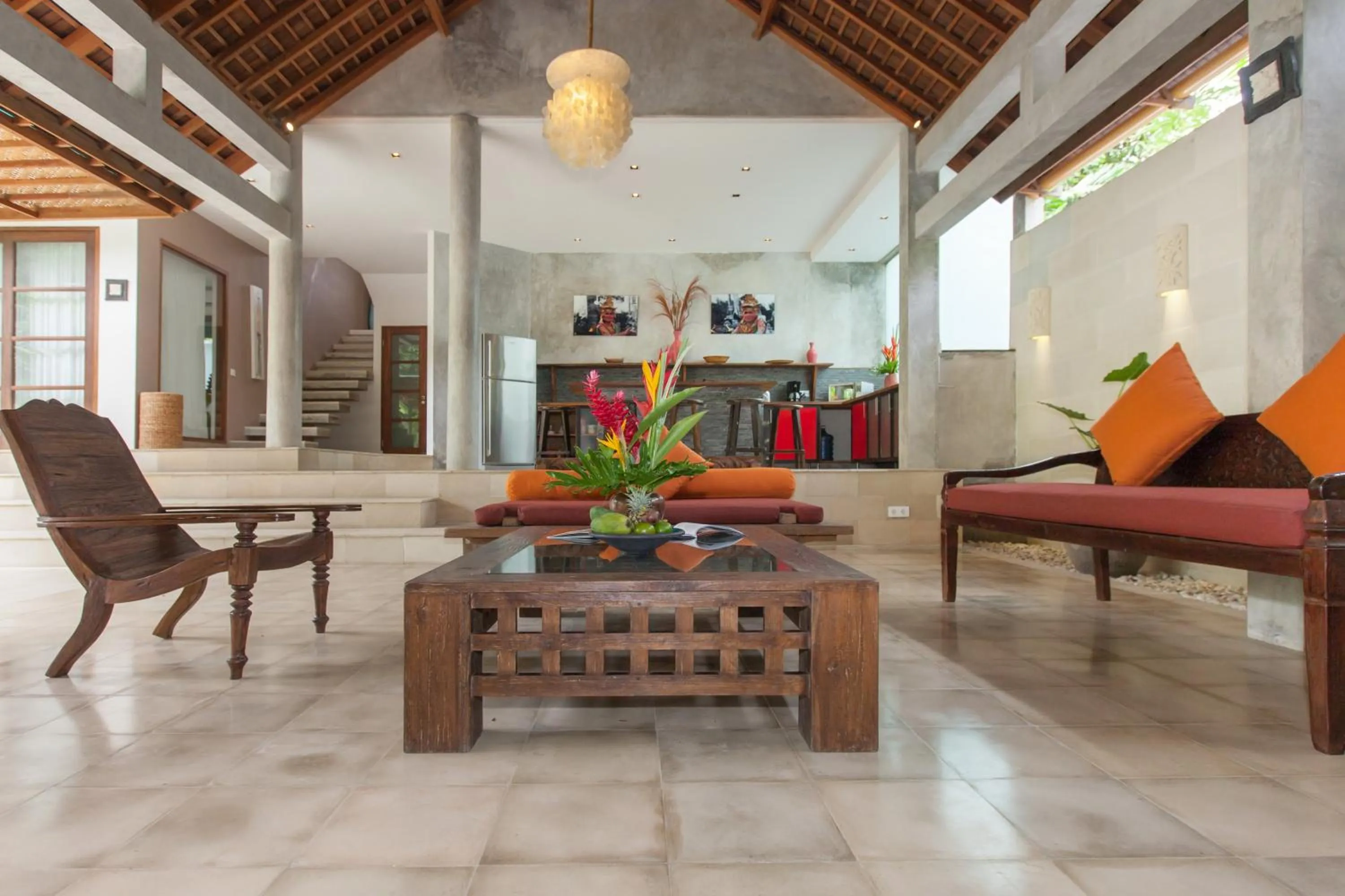 Seating area in Villa Liang by Nagisa Bali