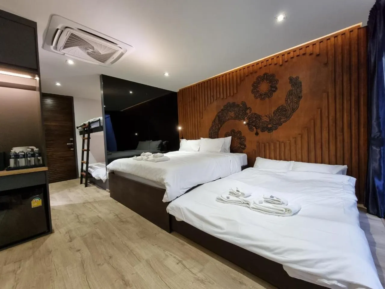 Photo of the whole room, Bed in The Nhorm Hotel Ratchada